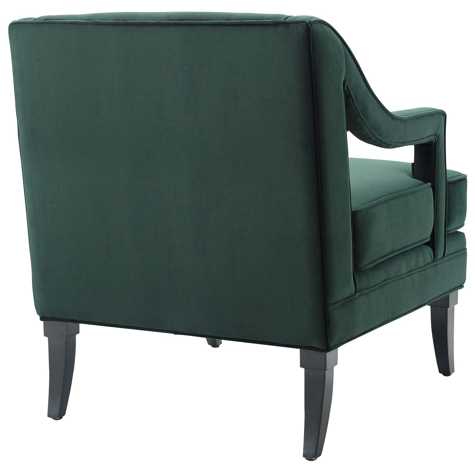 Concur Button Tufted Performance Velvet Armchair - East Shore Modern Home Furnishings