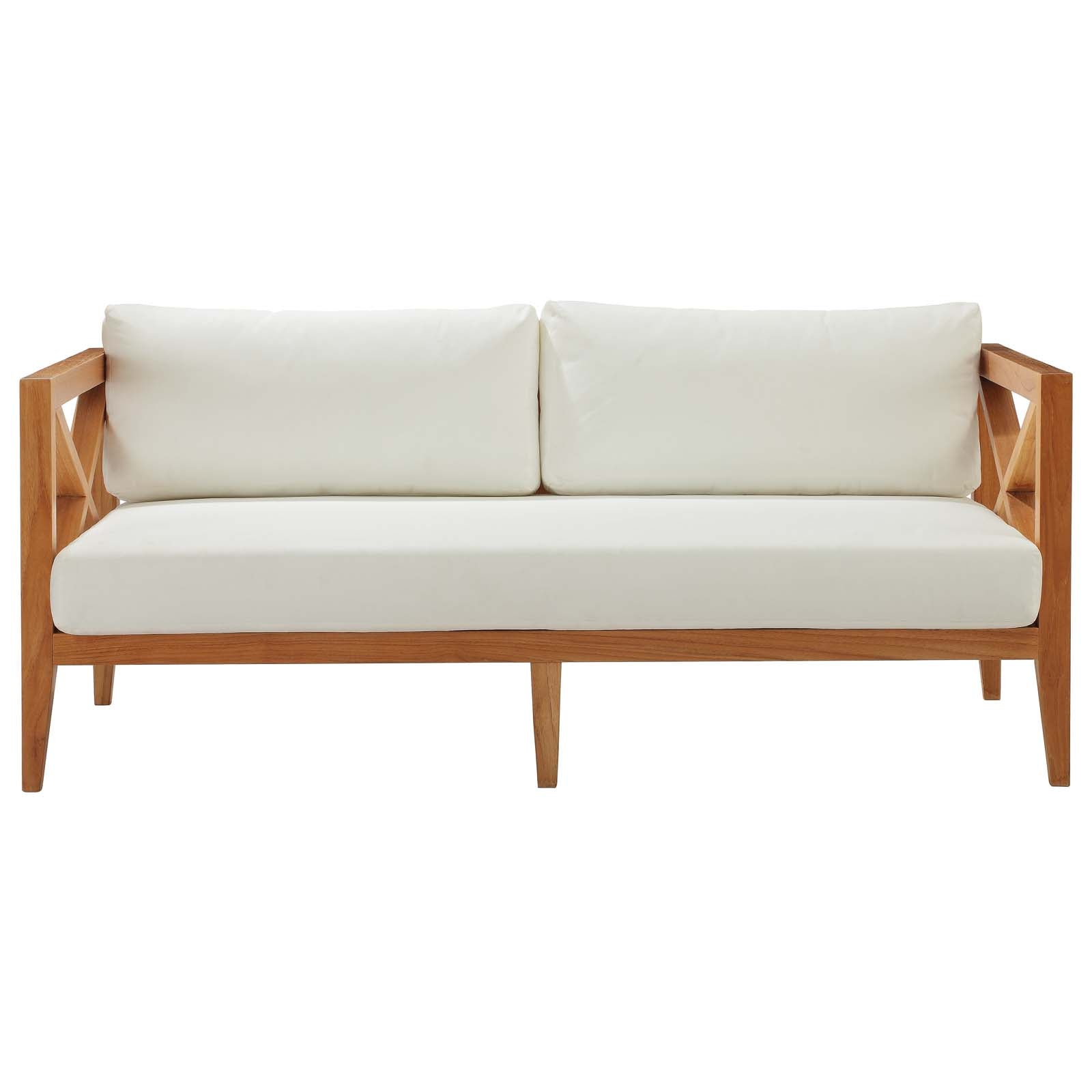 Northlake Outdoor Patio Premium Grade A Teak Wood Sofa - East Shore Modern Home Furnishings