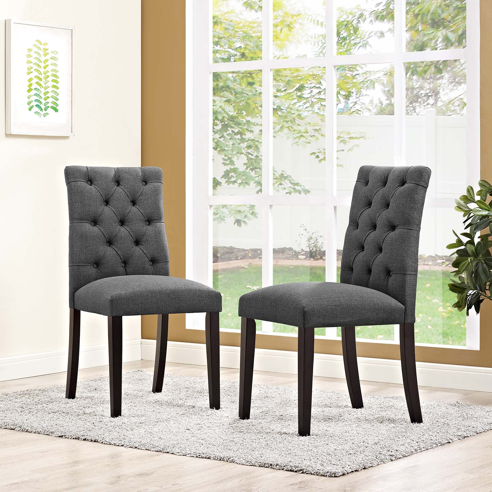 Duchess Dining Chair Fabric Set of 2 - East Shore Modern Home Furnishings