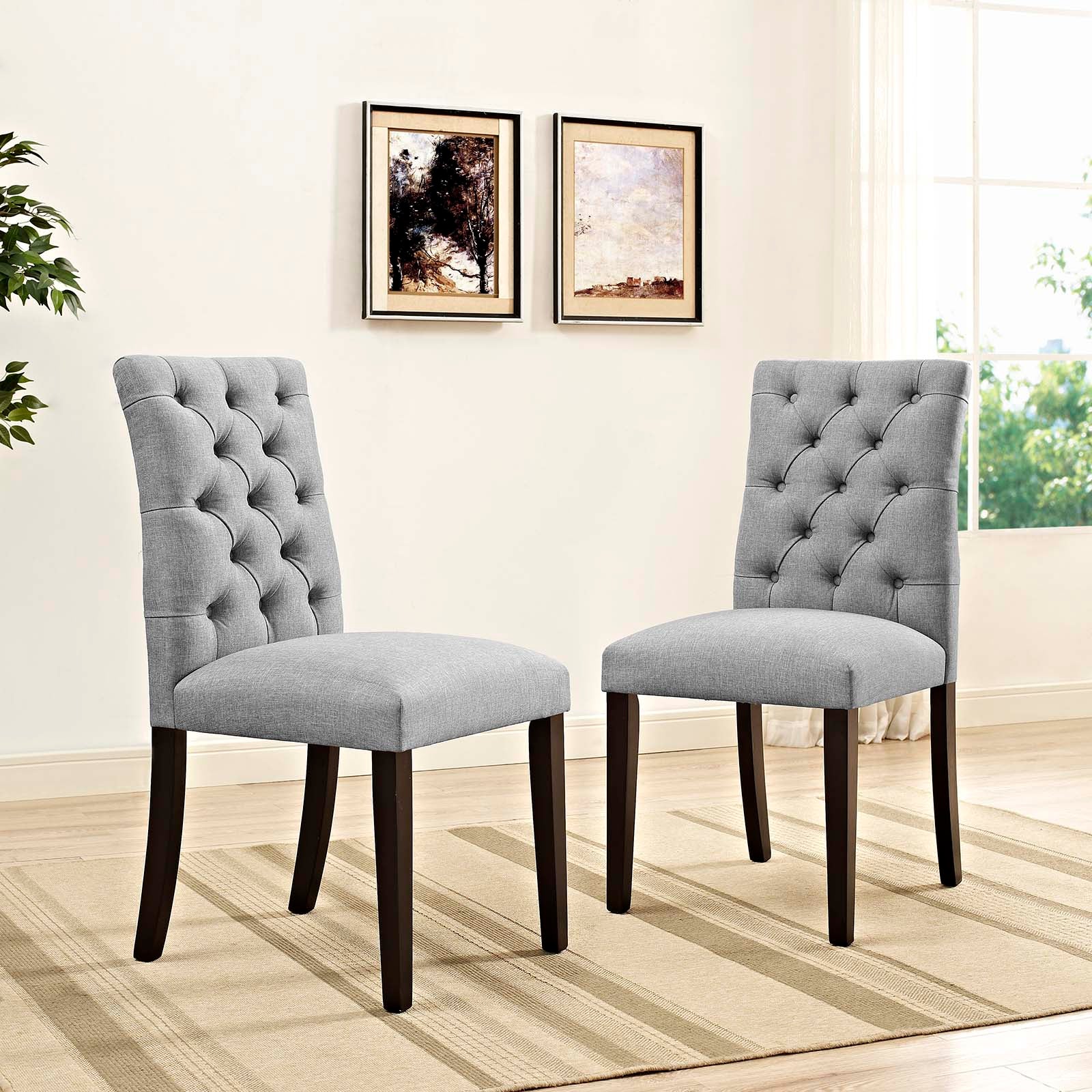 Duchess Dining Chair Fabric Set of 2 - East Shore Modern Home Furnishings