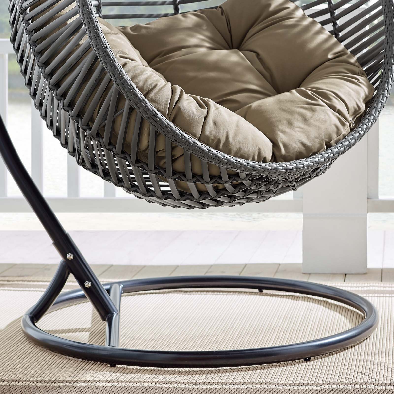 Modway garner teardrop outlet outdoor patio swing chair