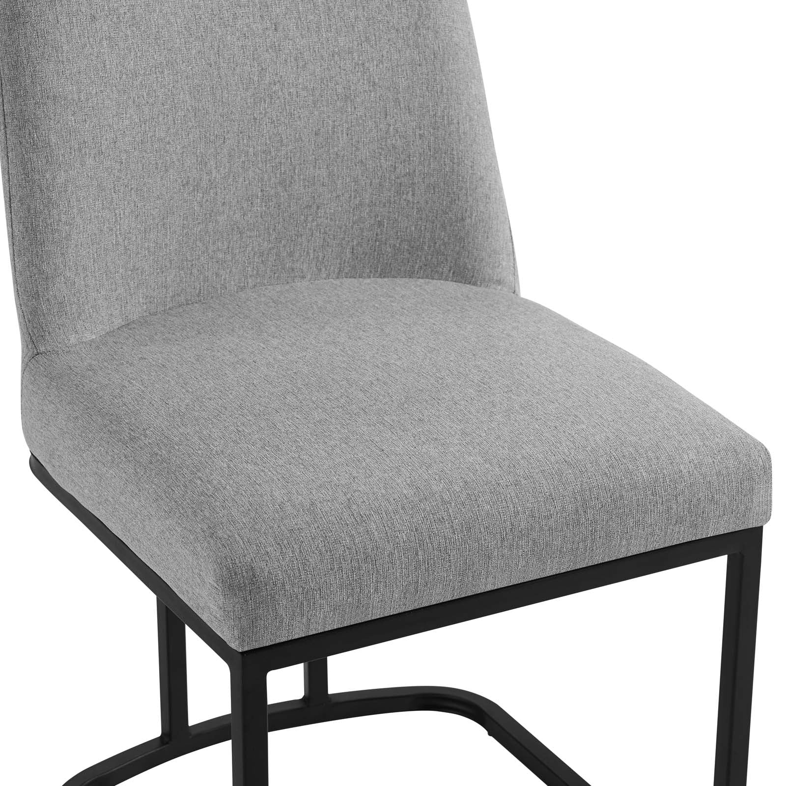 Amplify Sled Base Upholstered Fabric Dining Side Chair - East Shore Modern Home Furnishings
