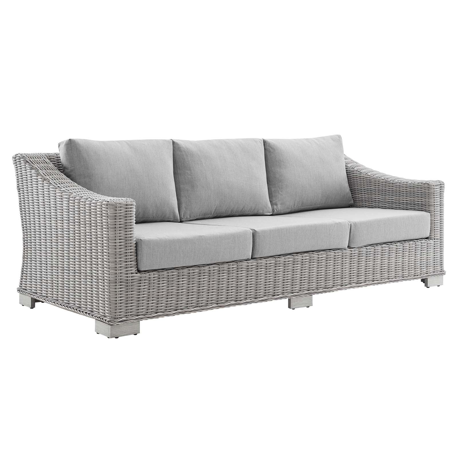 Conway Sunbrella Outdoor Patio Wicker Rattan Sofa