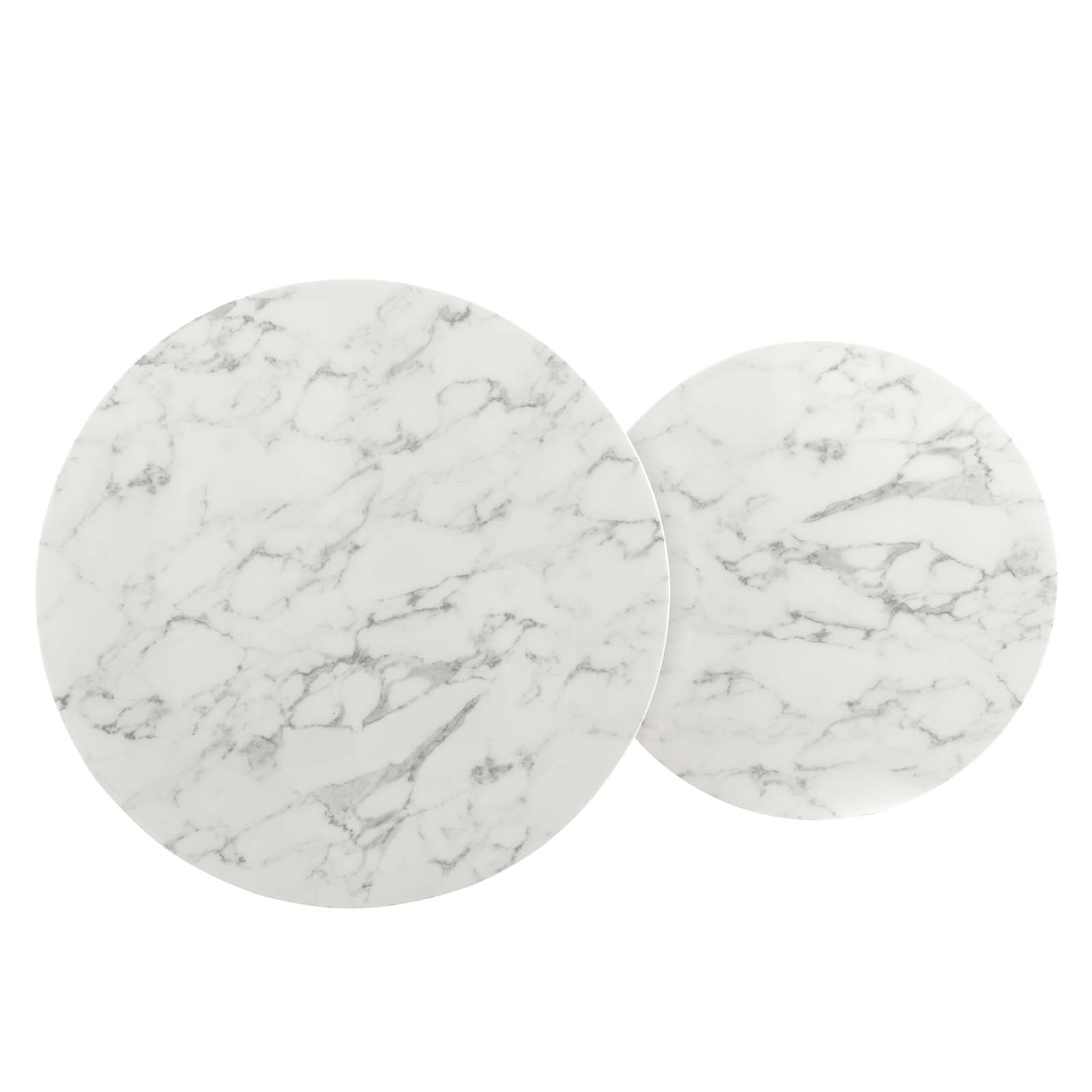 Ravenna Artificial Marble Nesting Coffee Table - East Shore Modern Home Furnishings