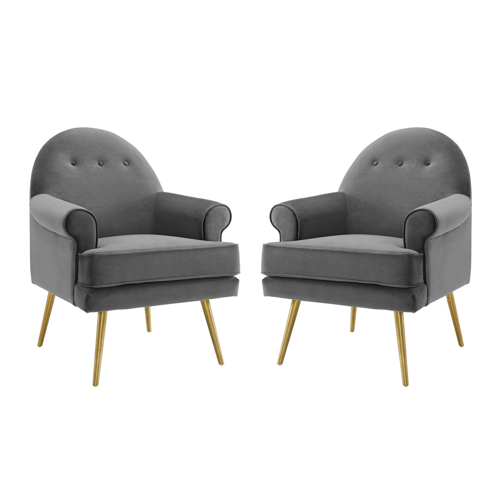 Revive Armchair Performance Velvet Set of 2 - East Shore Modern Home Furnishings