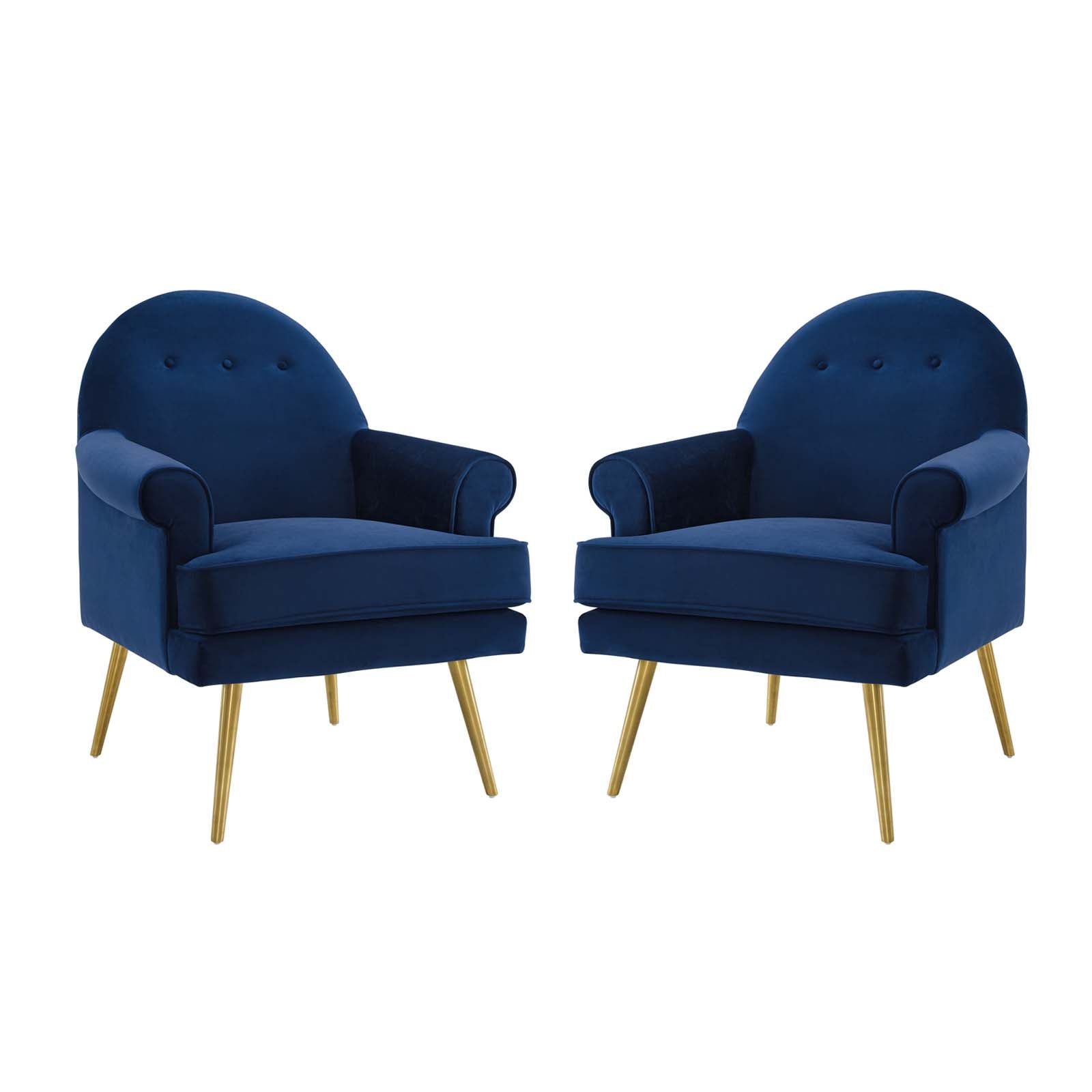 Revive Armchair Performance Velvet Set of 2 - East Shore Modern Home Furnishings