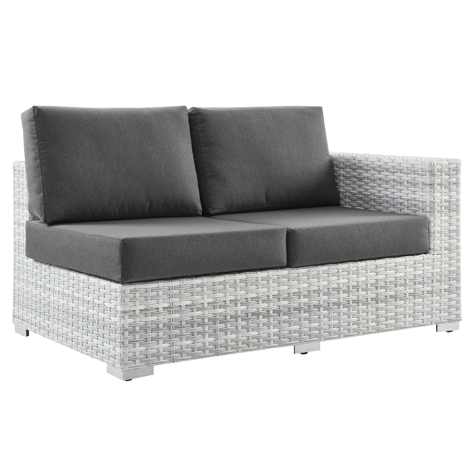 Convene Outdoor Patio Right-Arm Loveseat - East Shore Modern Home Furnishings