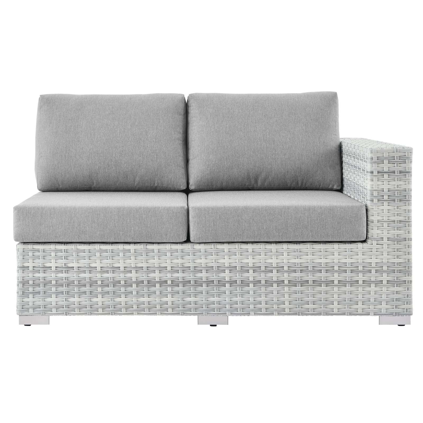 Convene Outdoor Patio Right-Arm Loveseat - East Shore Modern Home Furnishings