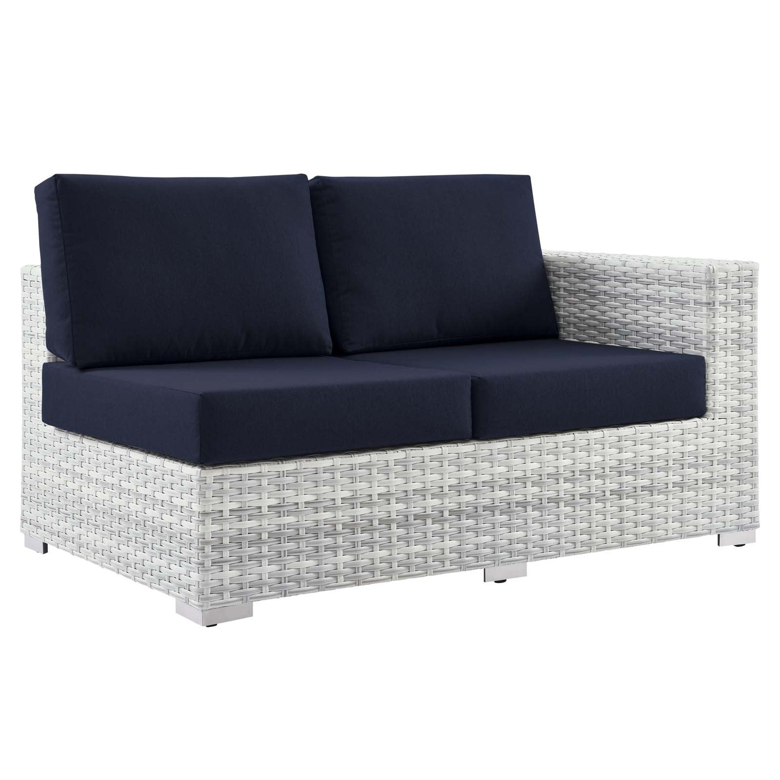 Convene Outdoor Patio Right-Arm Loveseat - East Shore Modern Home Furnishings