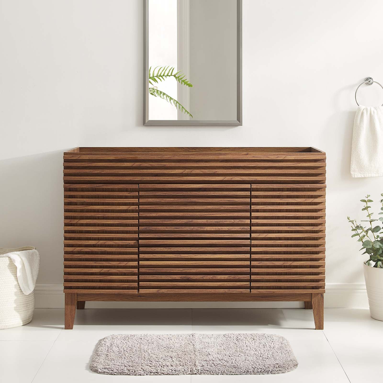 Render 48" Single Bathroom Vanity Cabinet (Sink Basin Not Included) - East Shore Modern Home Furnishings
