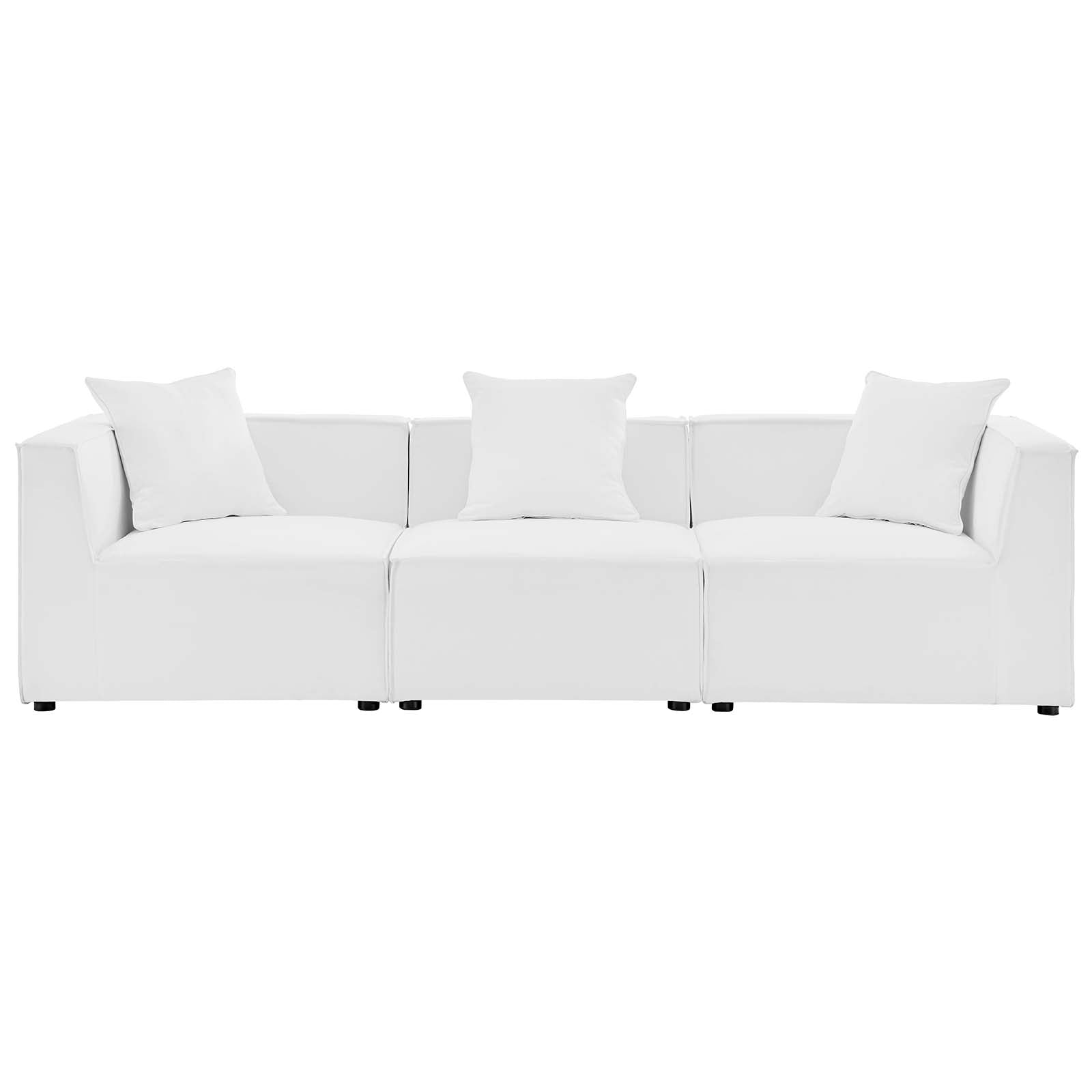 Saybrook Outdoor Patio Upholstered 3-Piece Sectional Sofa - East Shore Modern Home Furnishings