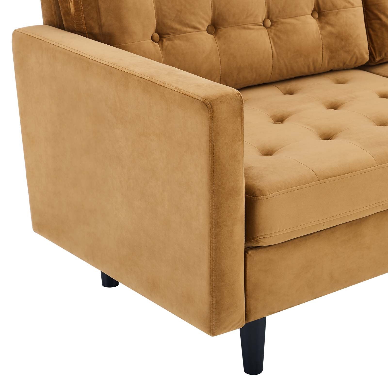 Exalt Tufted Performance Velvet Sofa - East Shore Modern Home Furnishings