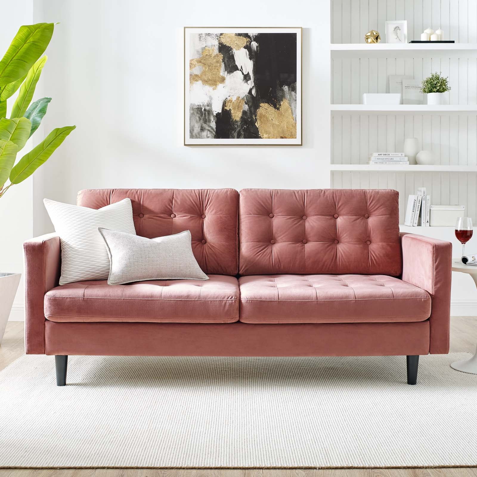 Exalt Tufted Performance Velvet Sofa - East Shore Modern Home Furnishings