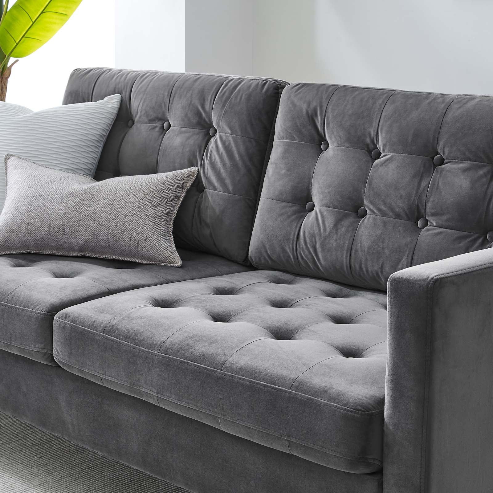 Exalt Tufted Performance Velvet Sofa - East Shore Modern Home Furnishings