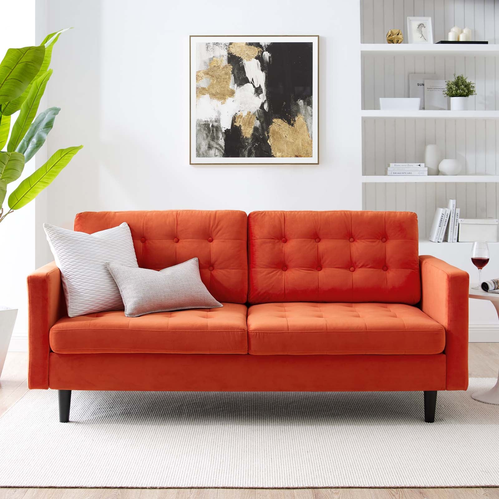 Exalt Tufted Performance Velvet Sofa - East Shore Modern Home Furnishings