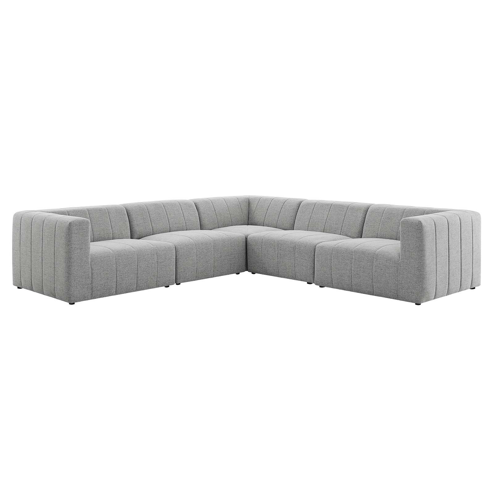 Bartlett Upholstered Fabric Upholstered Fabric 5-Piece Sectional Sofa - East Shore Modern Home Furnishings