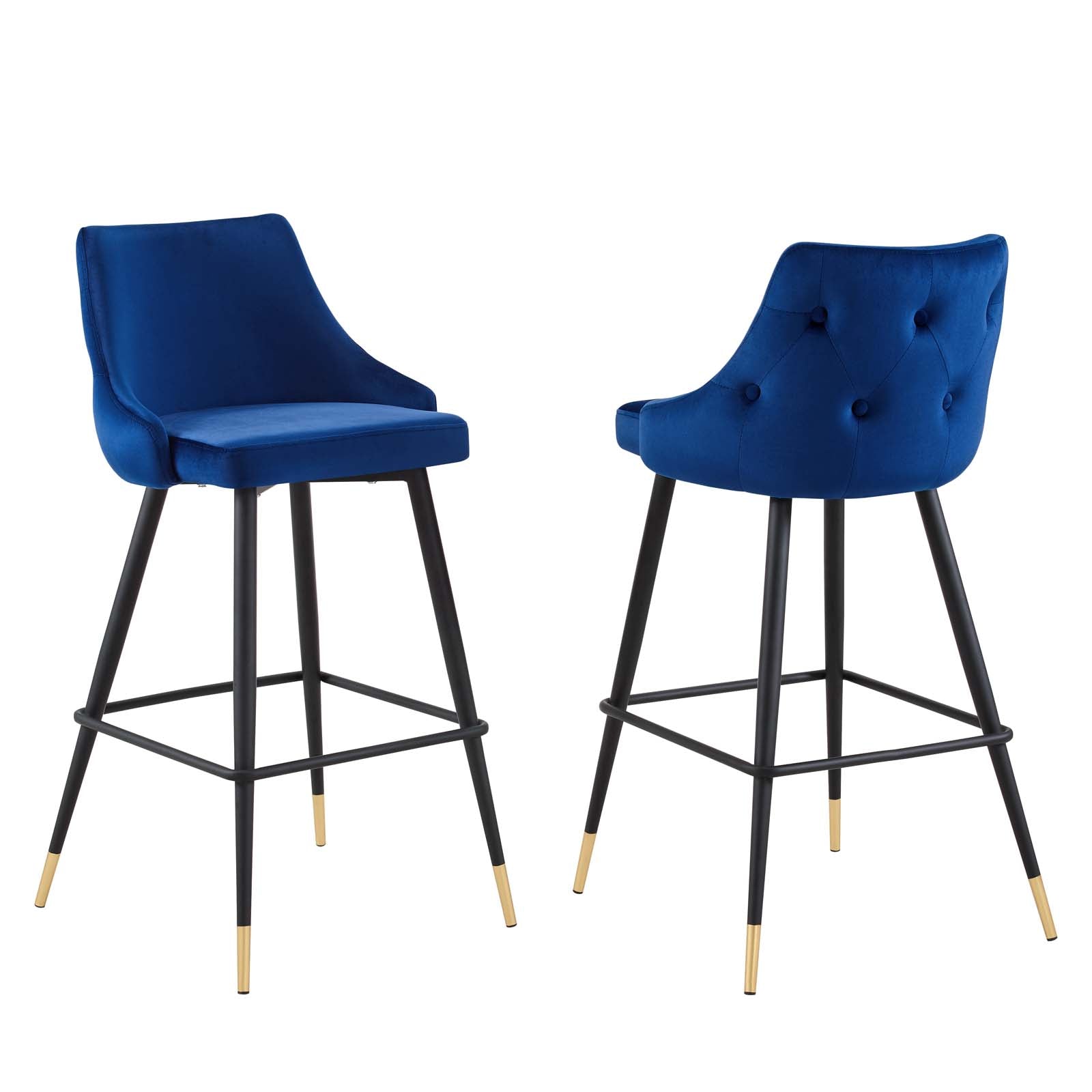 Adorn Performance Velvet Bar Stool Set of 2 - East Shore Modern Home Furnishings