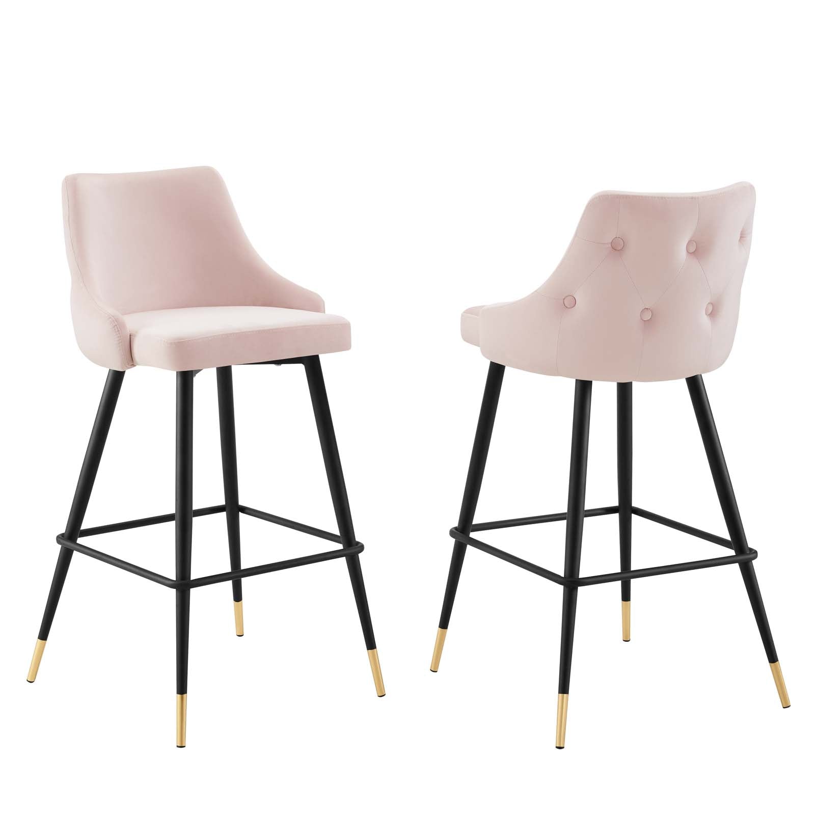 Adorn Performance Velvet Bar Stool Set of 2 - East Shore Modern Home Furnishings