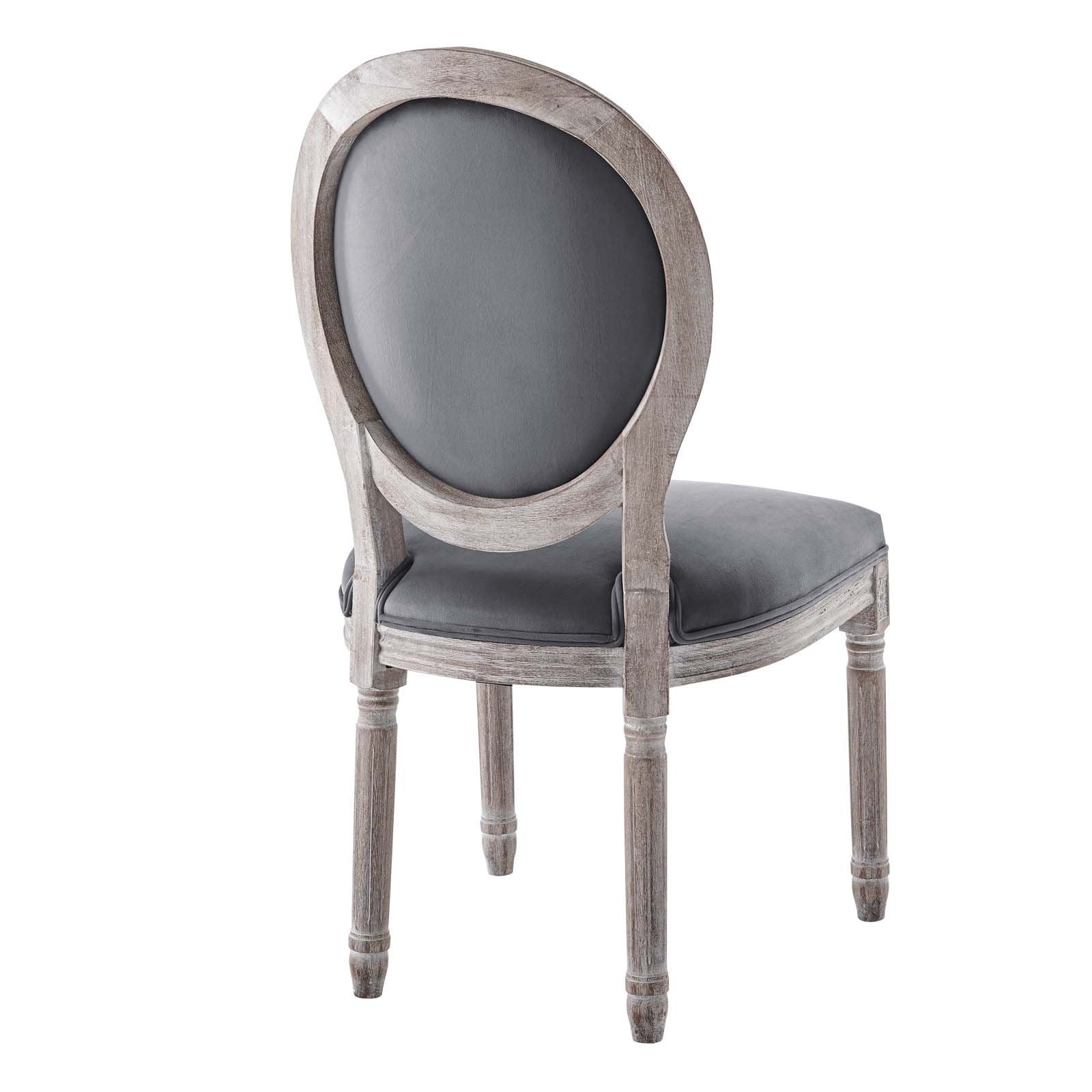 Arise Vintage French Performance Velvet Dining Side Chair - East Shore Modern Home Furnishings