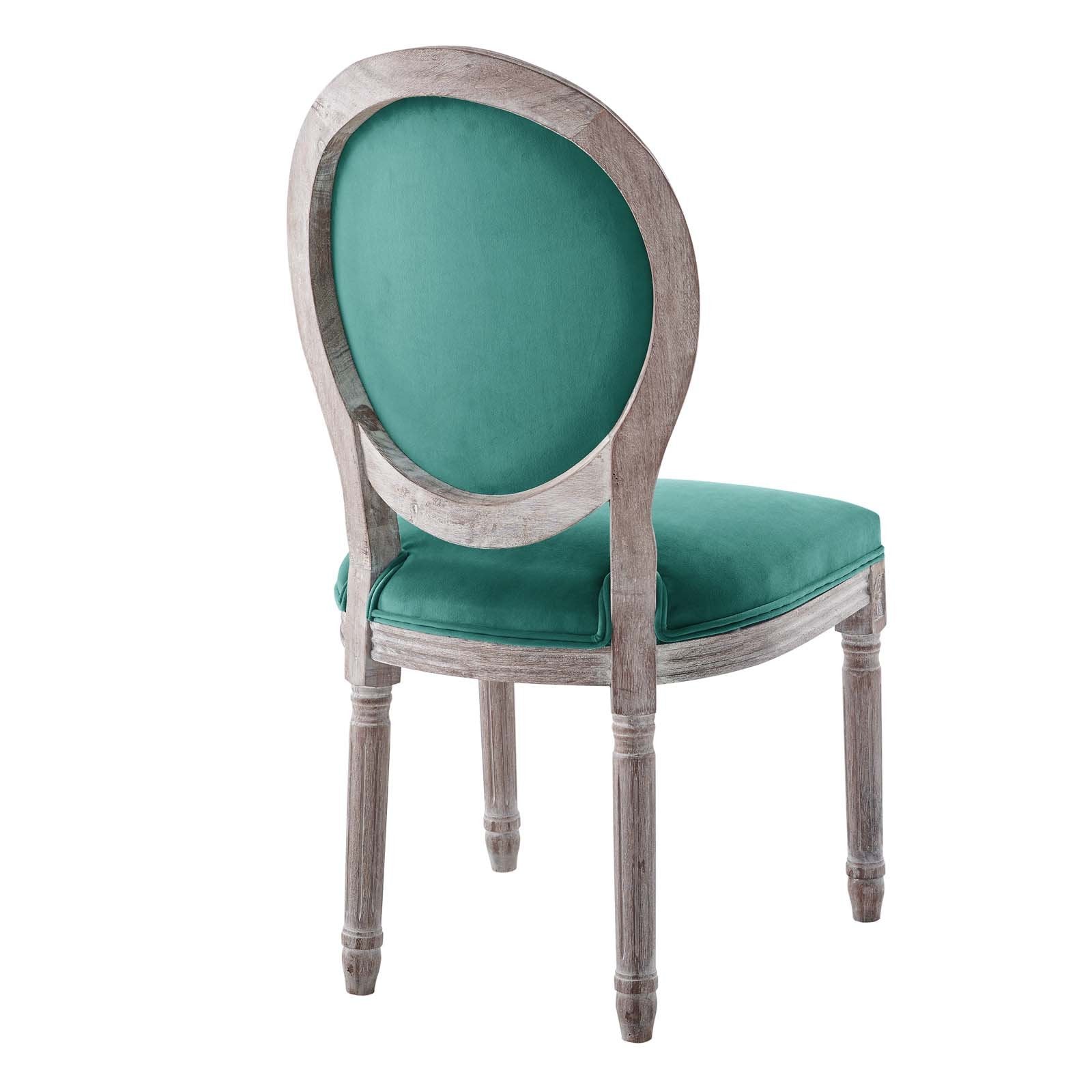 Arise Vintage French Performance Velvet Dining Side Chair - East Shore Modern Home Furnishings