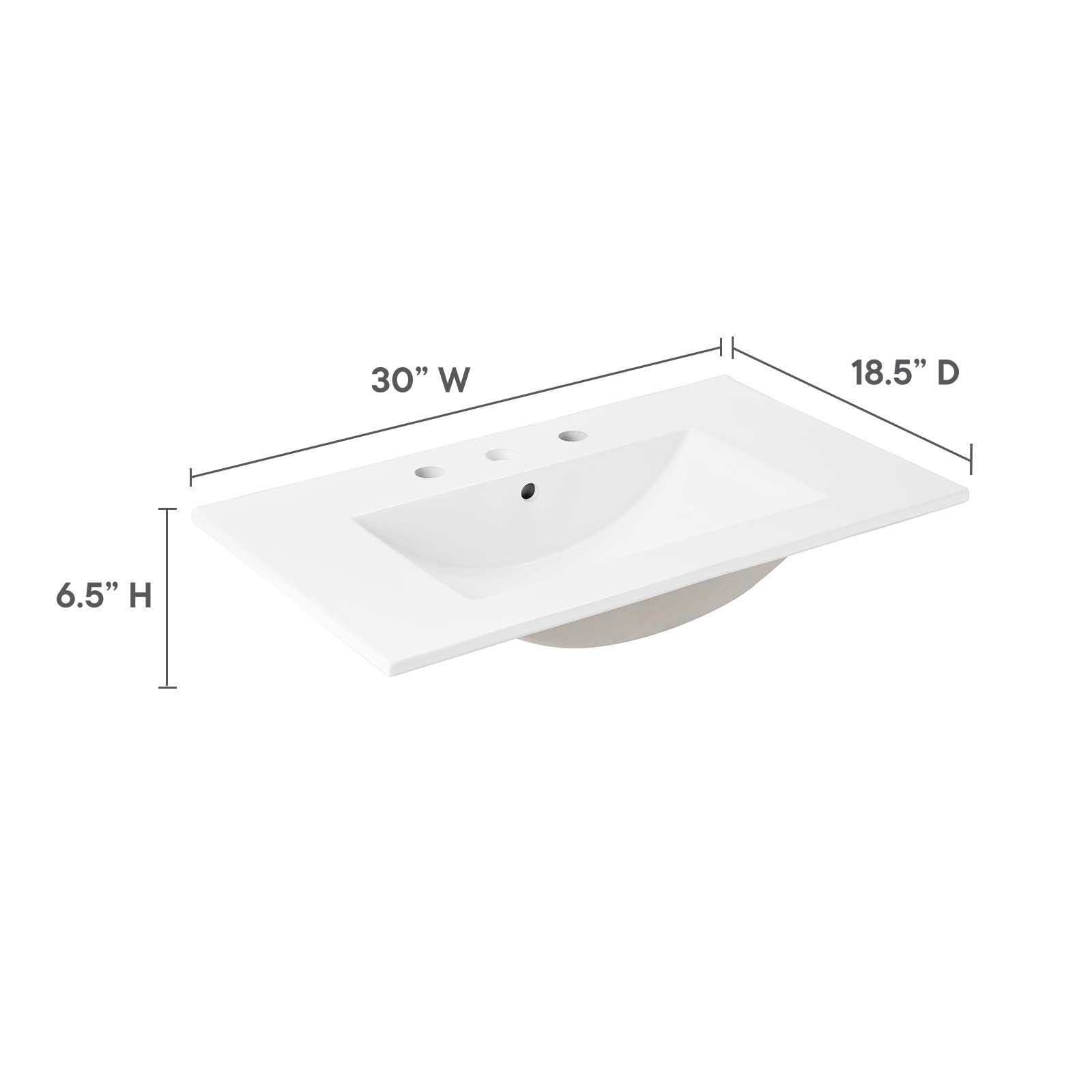 Cayman 30" Bathroom Sink - East Shore Modern Home Furnishings