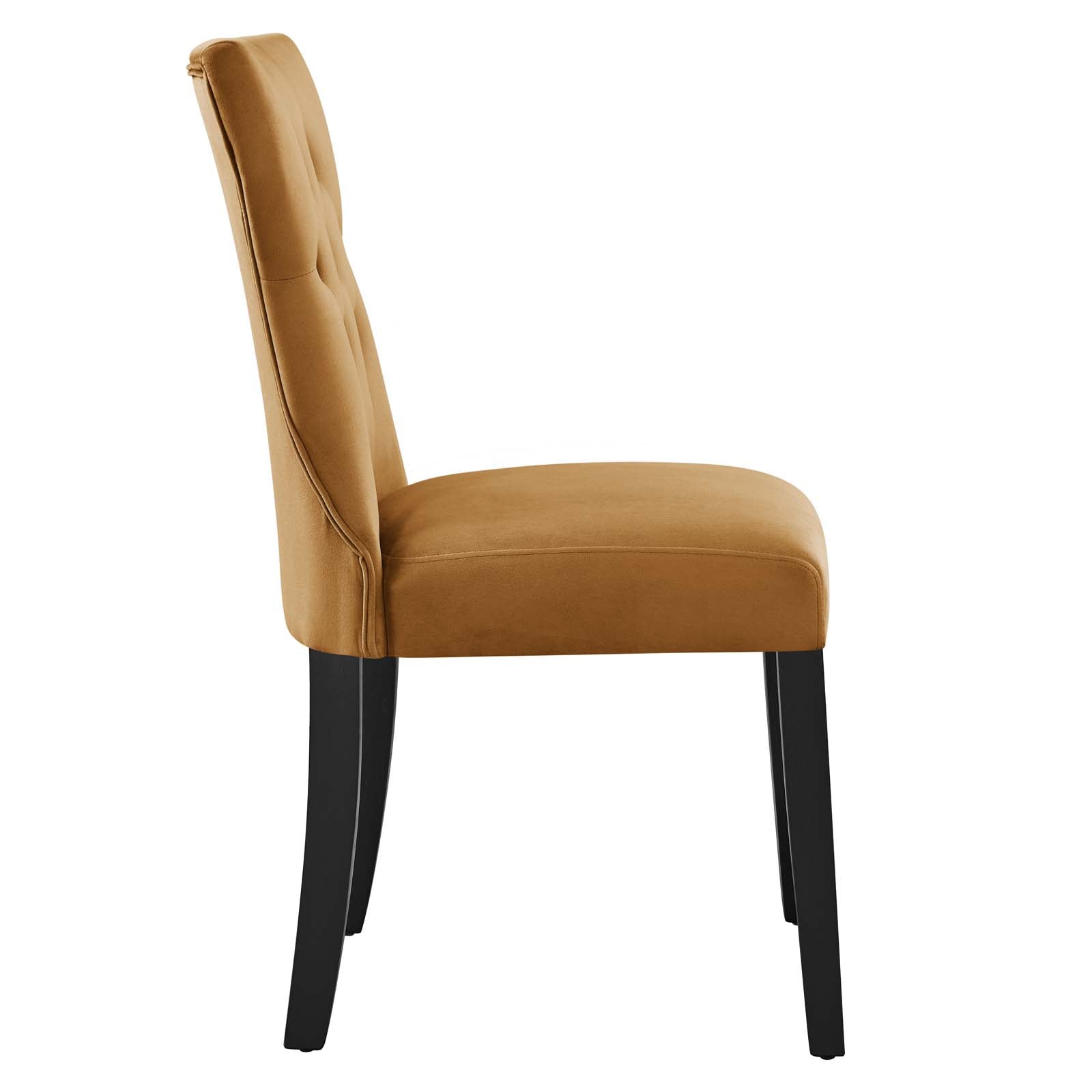 Tan velvet dining online chairs