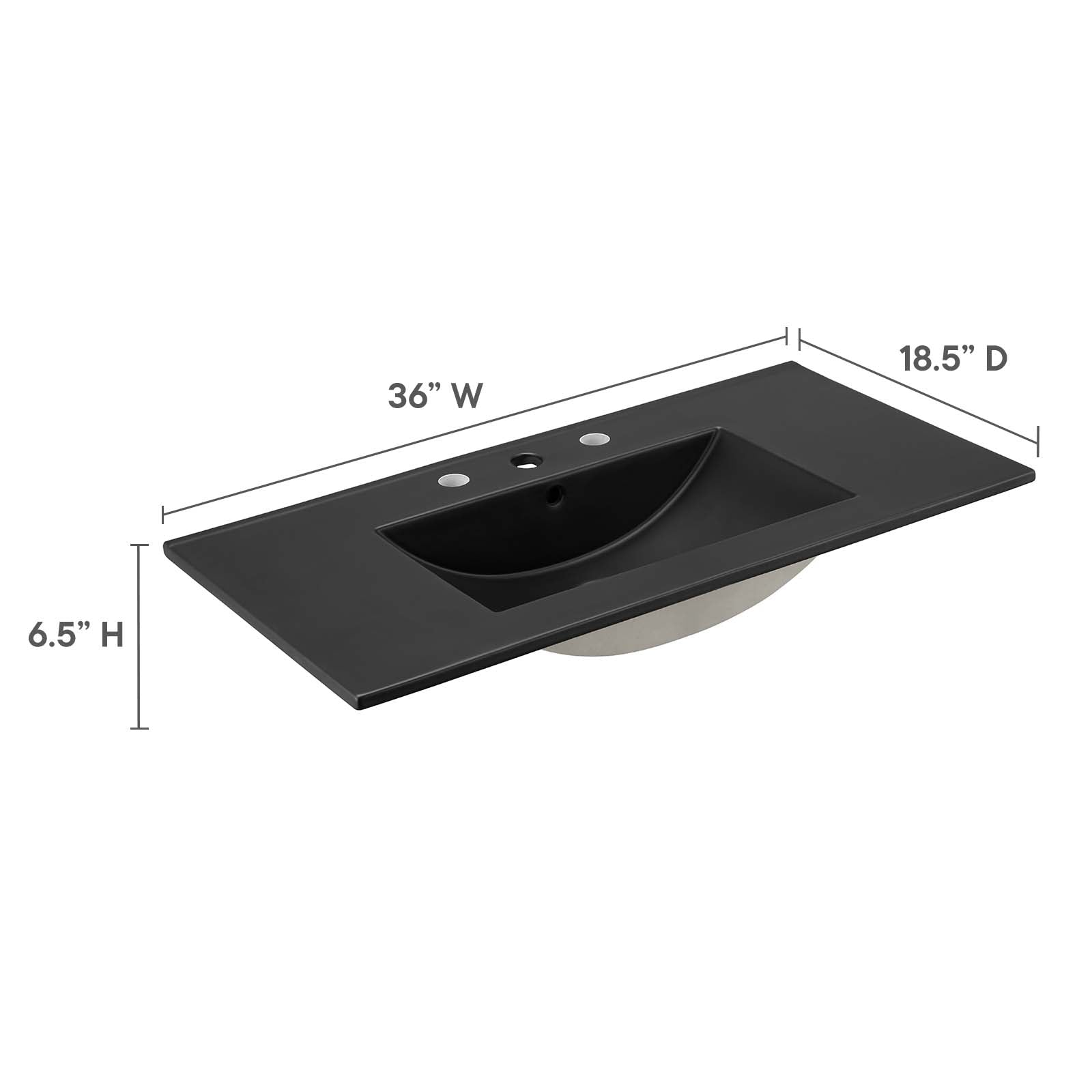 Cayman 36" Bathroom Sink - East Shore Modern Home Furnishings