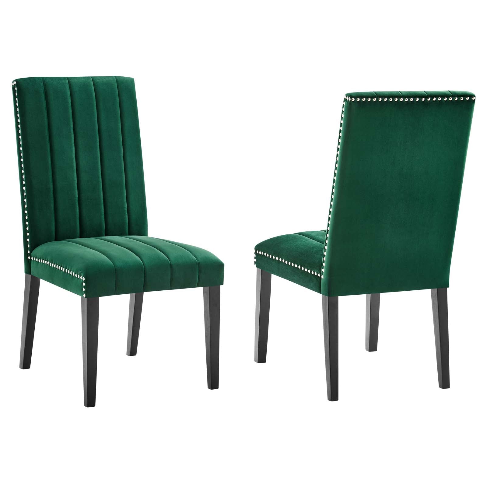 Catalyst Performance Velvet Dining Side Chairs Set of 2