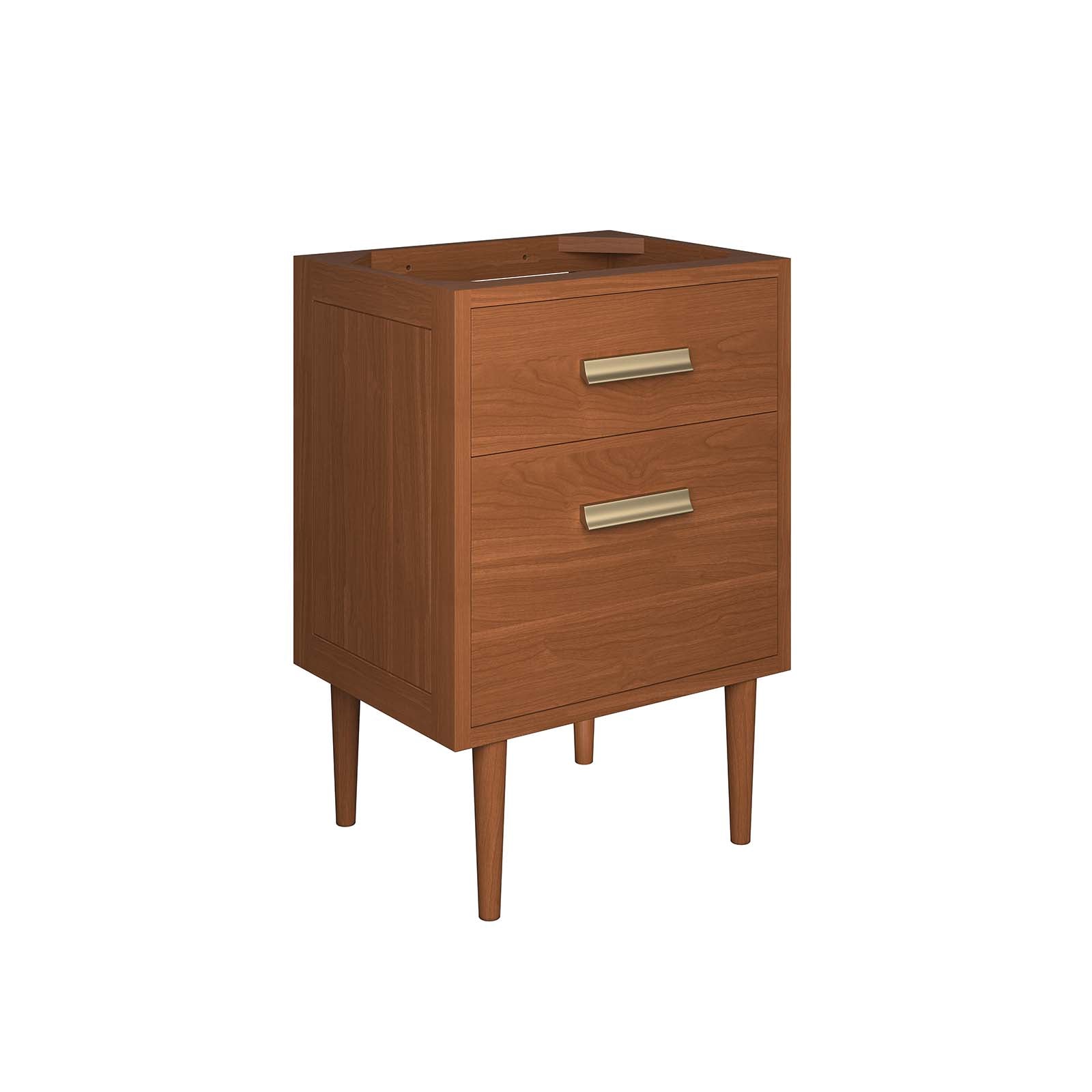 Cassia 24" Teak Wood Bathroom Vanity Cabinet (Sink Basin Not Included) - East Shore Modern Home Furnishings