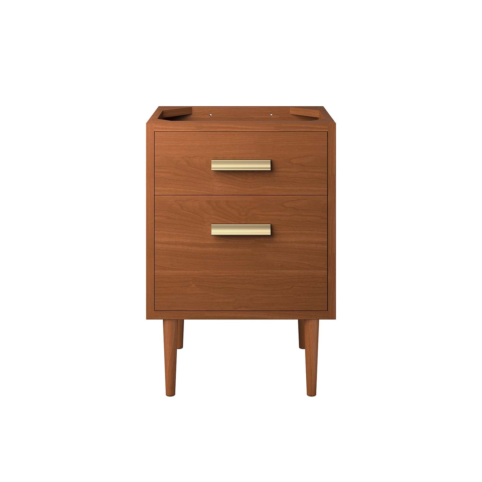 Cassia 24" Teak Wood Bathroom Vanity Cabinet (Sink Basin Not Included) - East Shore Modern Home Furnishings