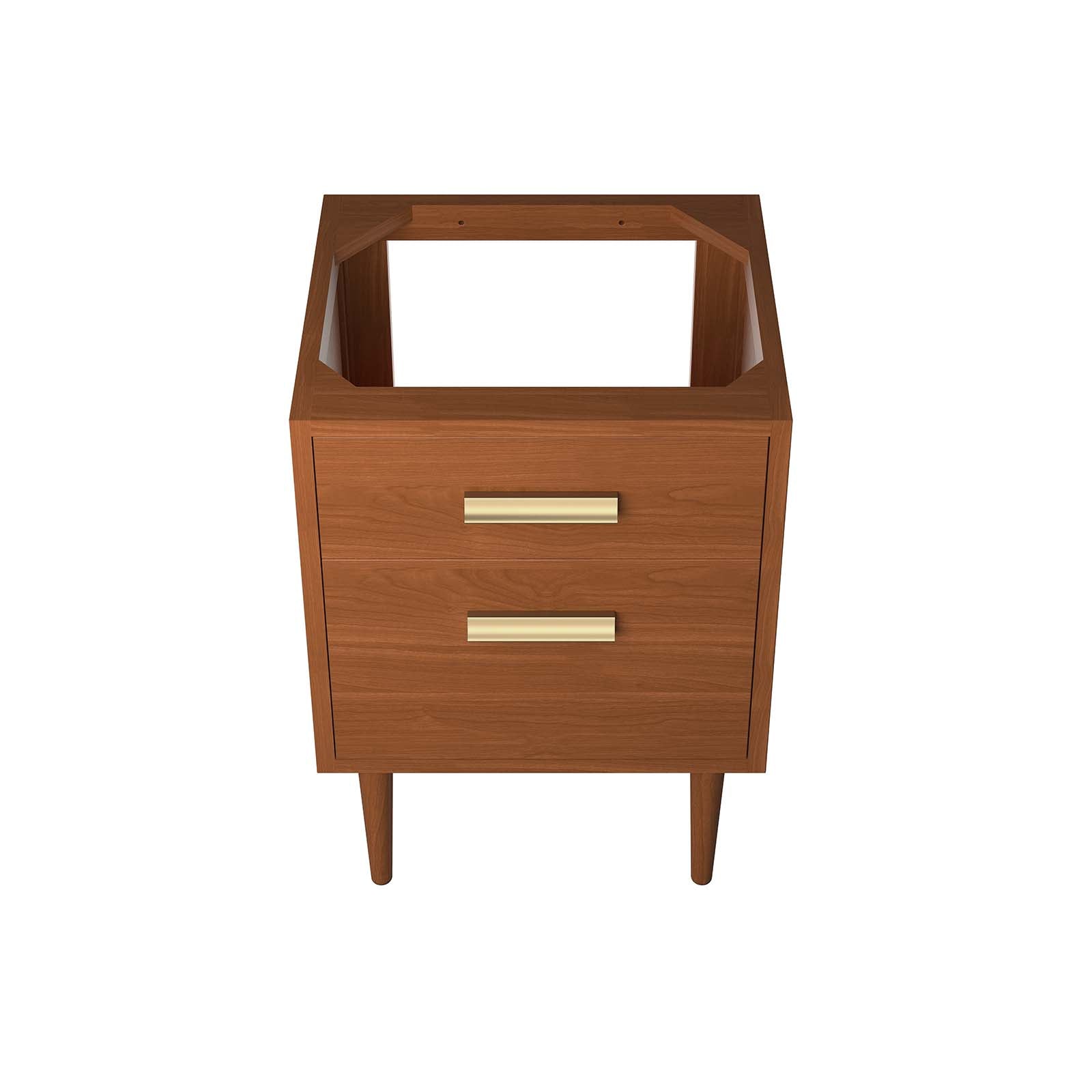 Cassia 24" Teak Wood Bathroom Vanity Cabinet (Sink Basin Not Included) - East Shore Modern Home Furnishings