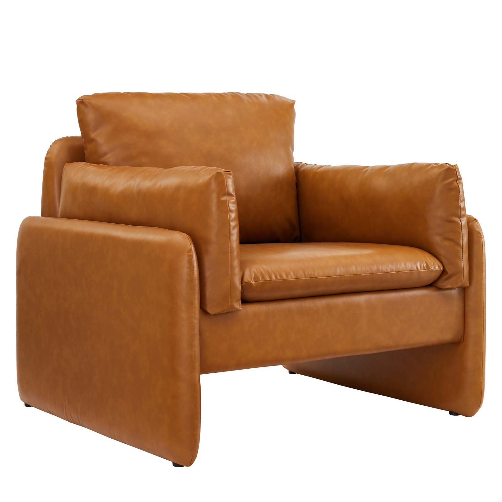 Indicate Vegan Leather Armchair - East Shore Modern Home Furnishings