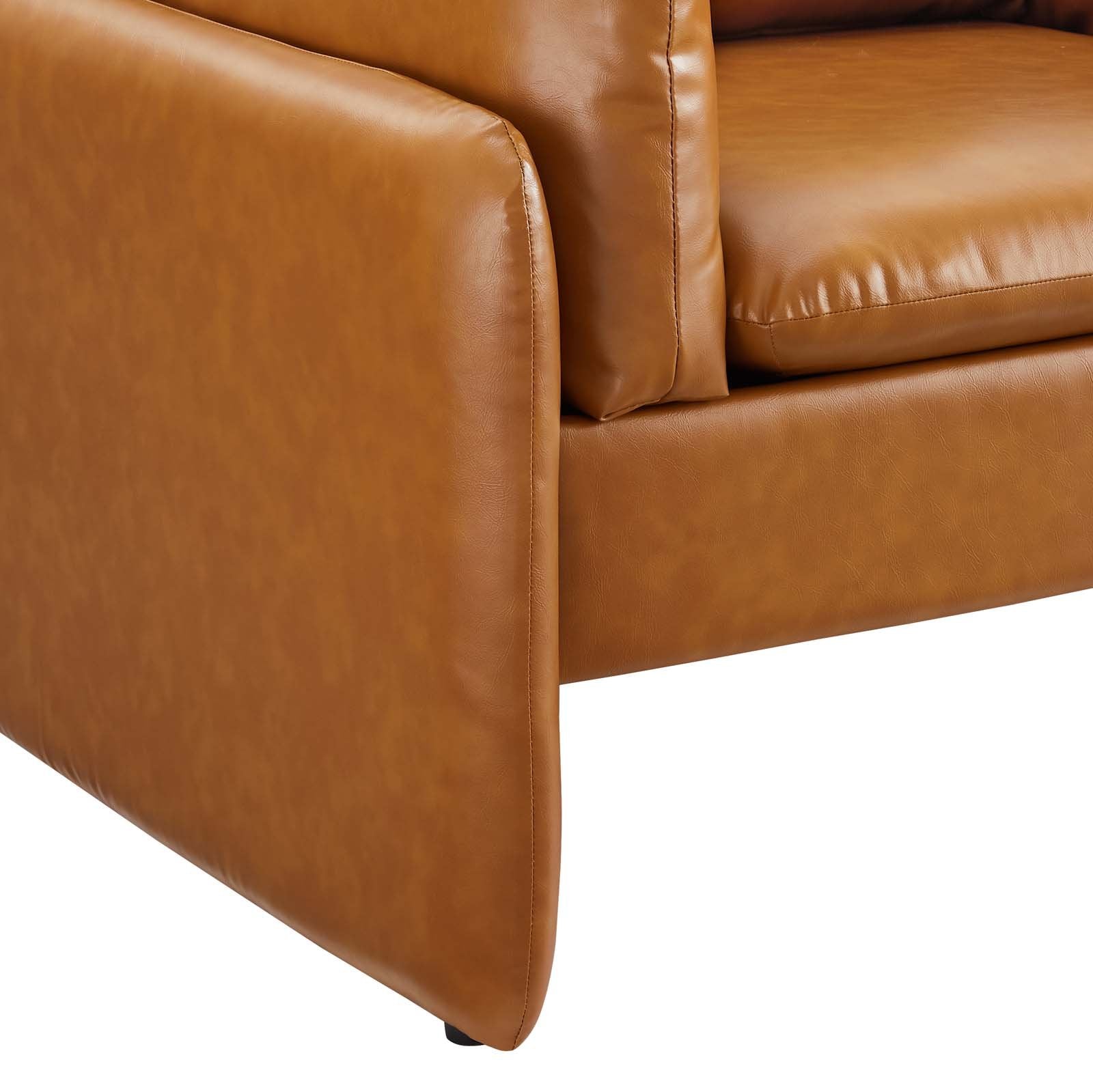 Indicate Vegan Leather Armchair - East Shore Modern Home Furnishings