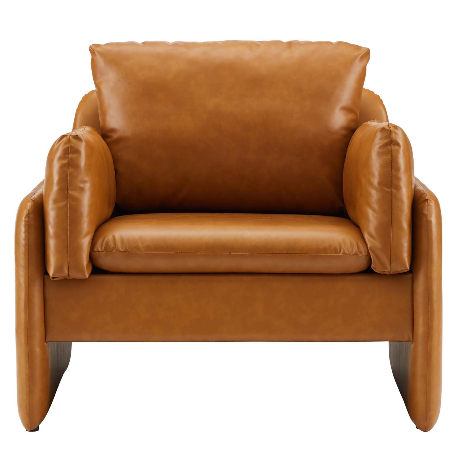 Indicate Vegan Leather Armchair - East Shore Modern Home Furnishings