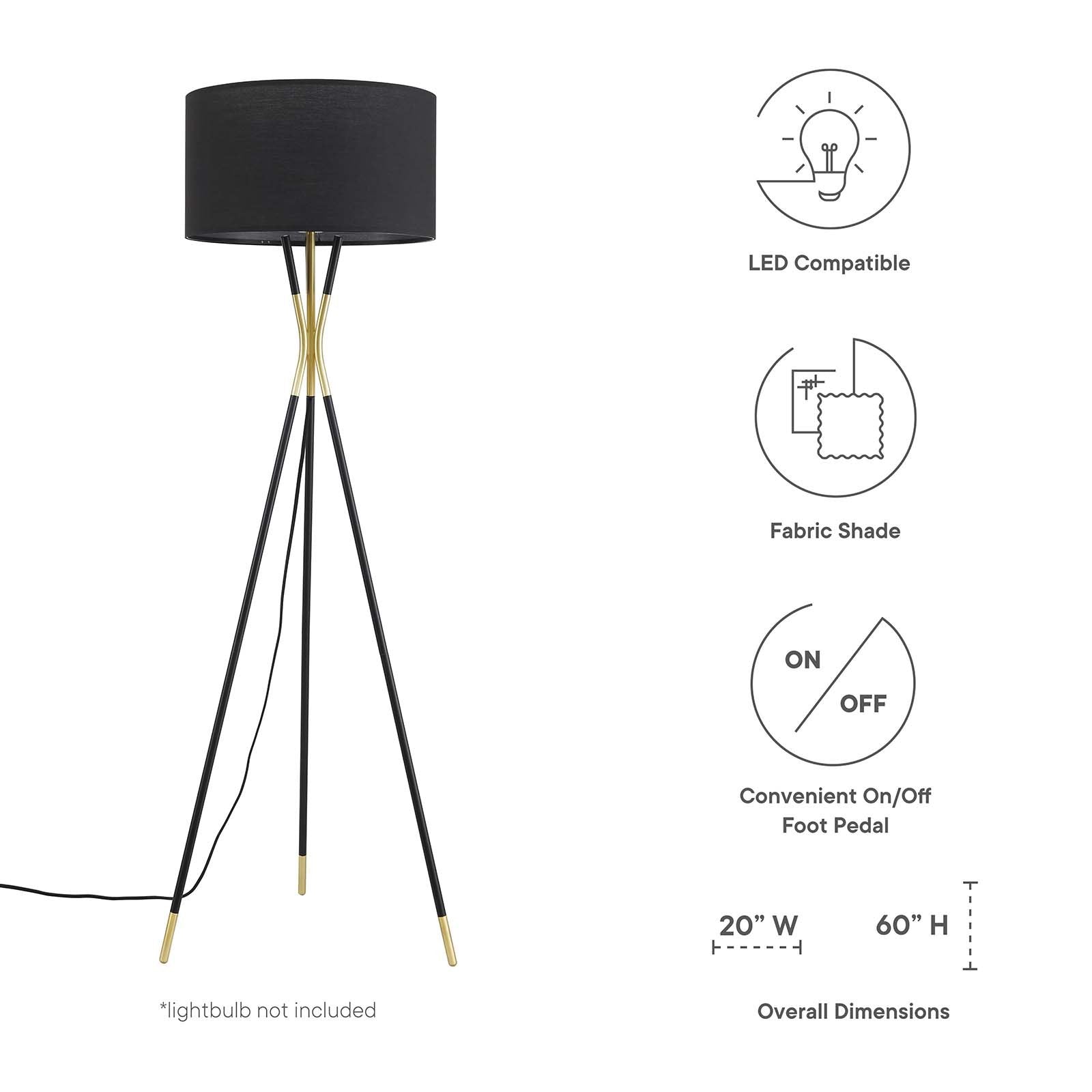 Audrey Standing Floor Lamp - East Shore Modern Home Furnishings