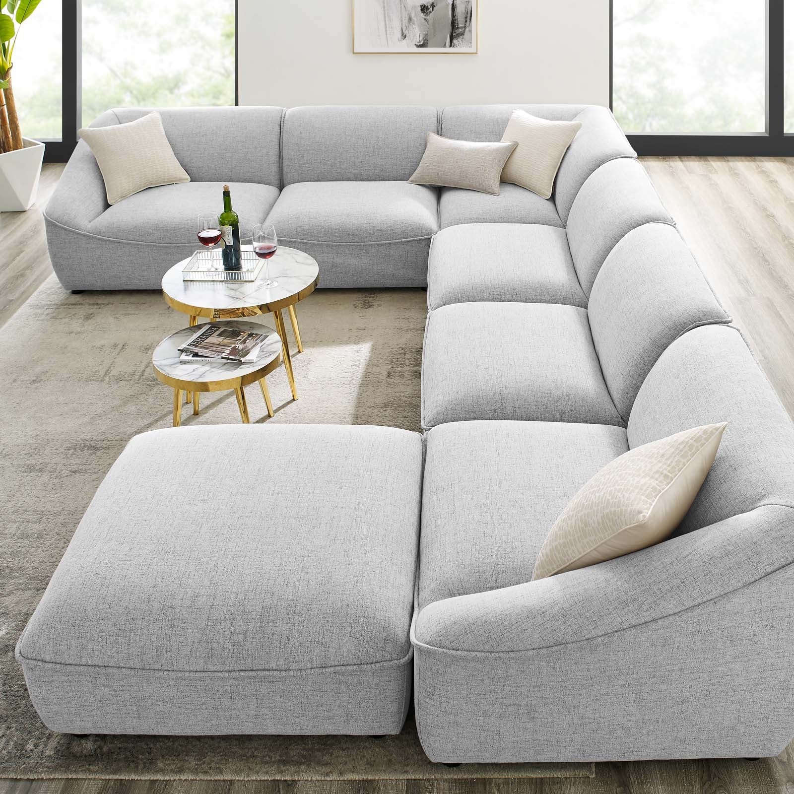 Comprise 7-Piece Sectional Sofa - East Shore Modern Home Furnishings