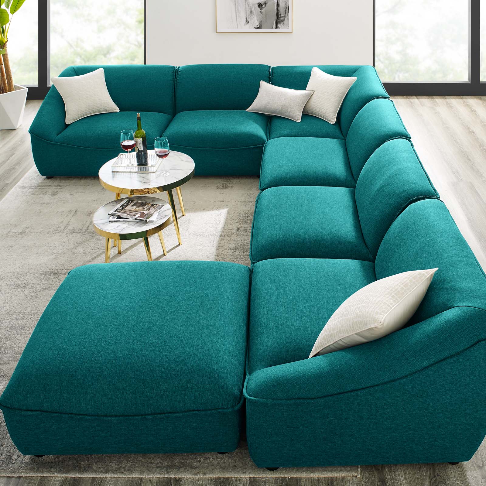 Comprise 7-Piece Sectional Sofa - East Shore Modern Home Furnishings