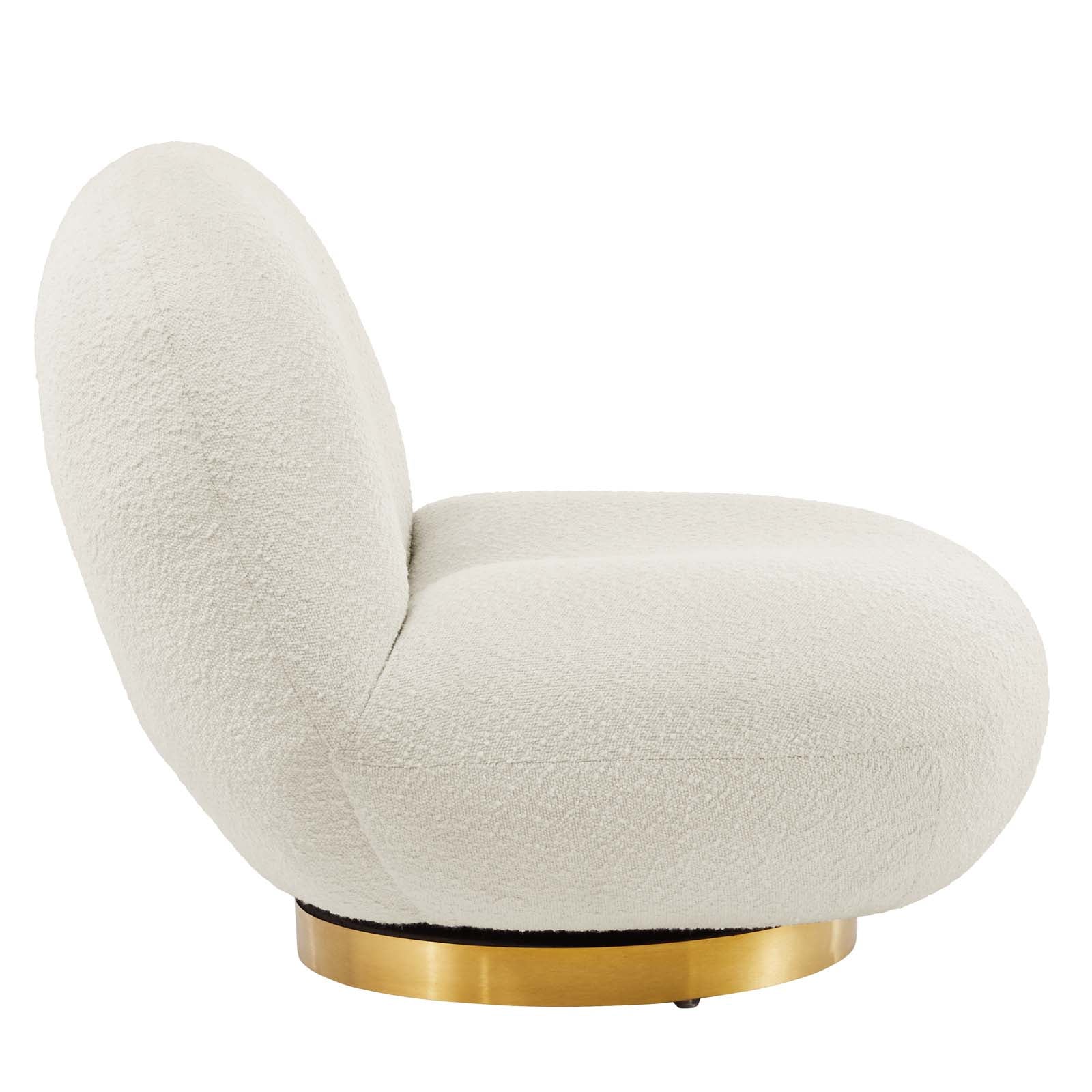 Kindred Upholstered Fabric Swivel Chair - East Shore Modern Home Furnishings