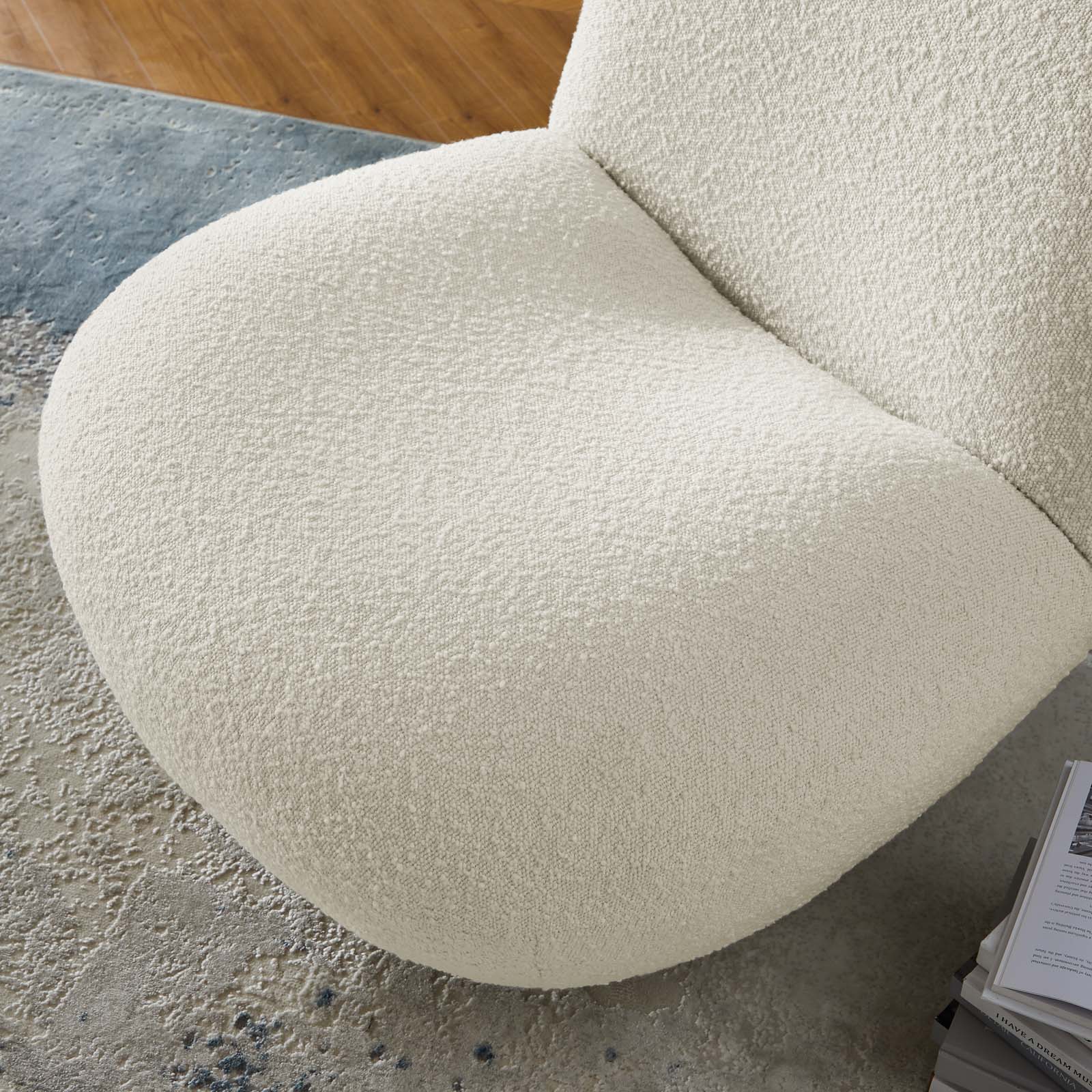 Kindred Upholstered Fabric Swivel Chair - East Shore Modern Home Furnishings