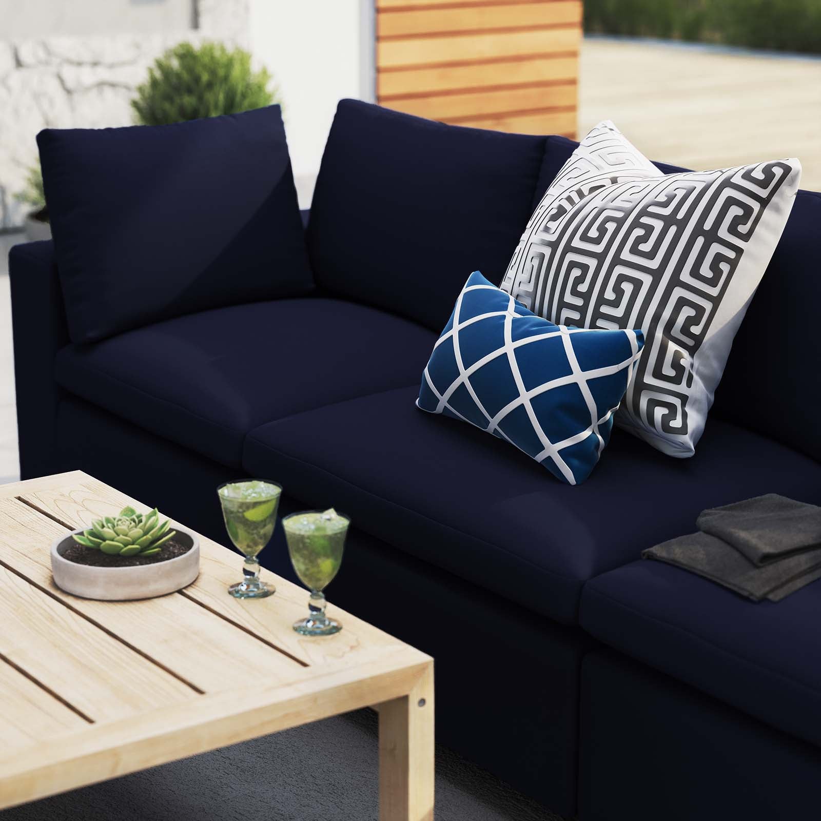 Commix  Sunbrella® Outdoor Patio Sofa - East Shore Modern Home Furnishings