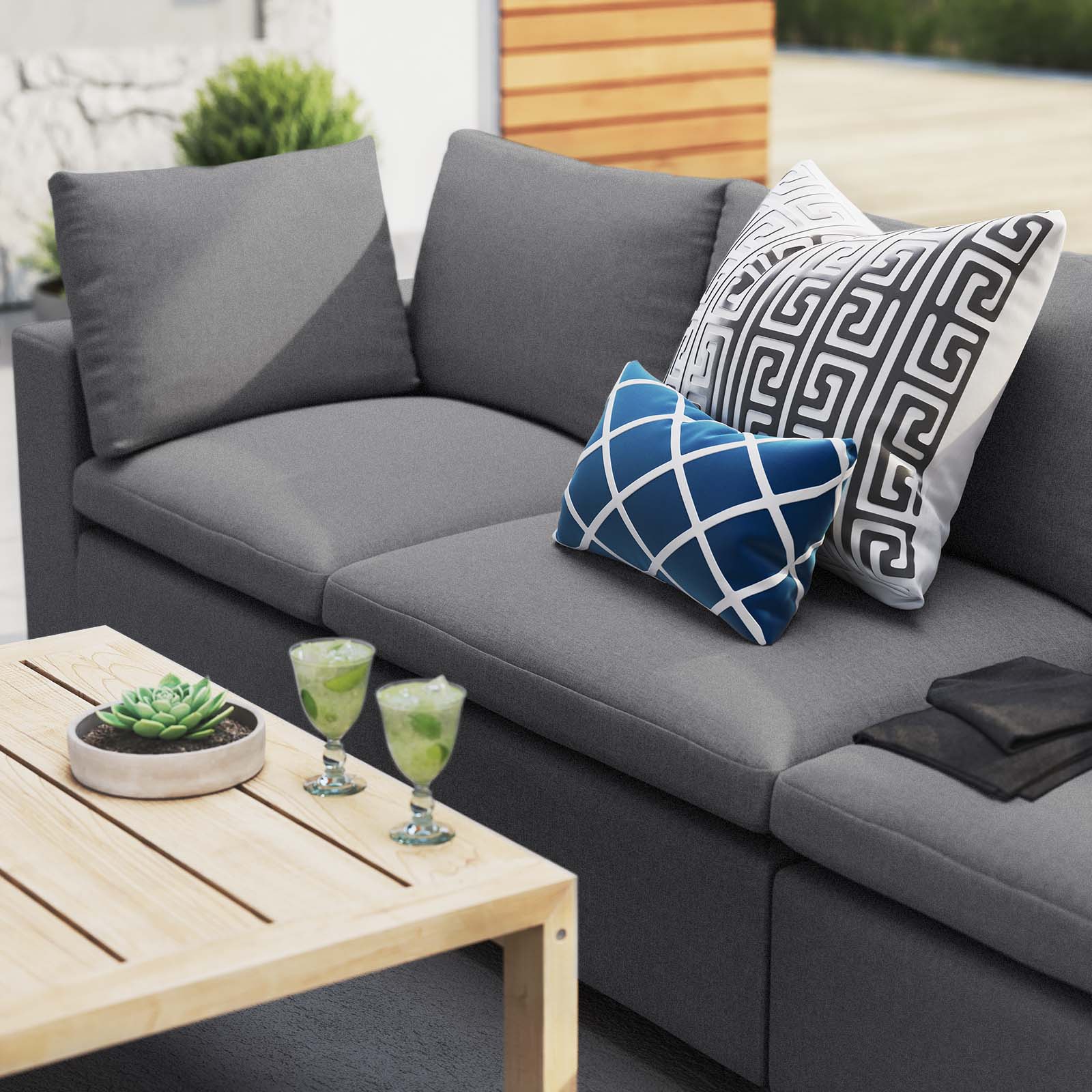 Commix  Sunbrella® Outdoor Patio Sofa - East Shore Modern Home Furnishings