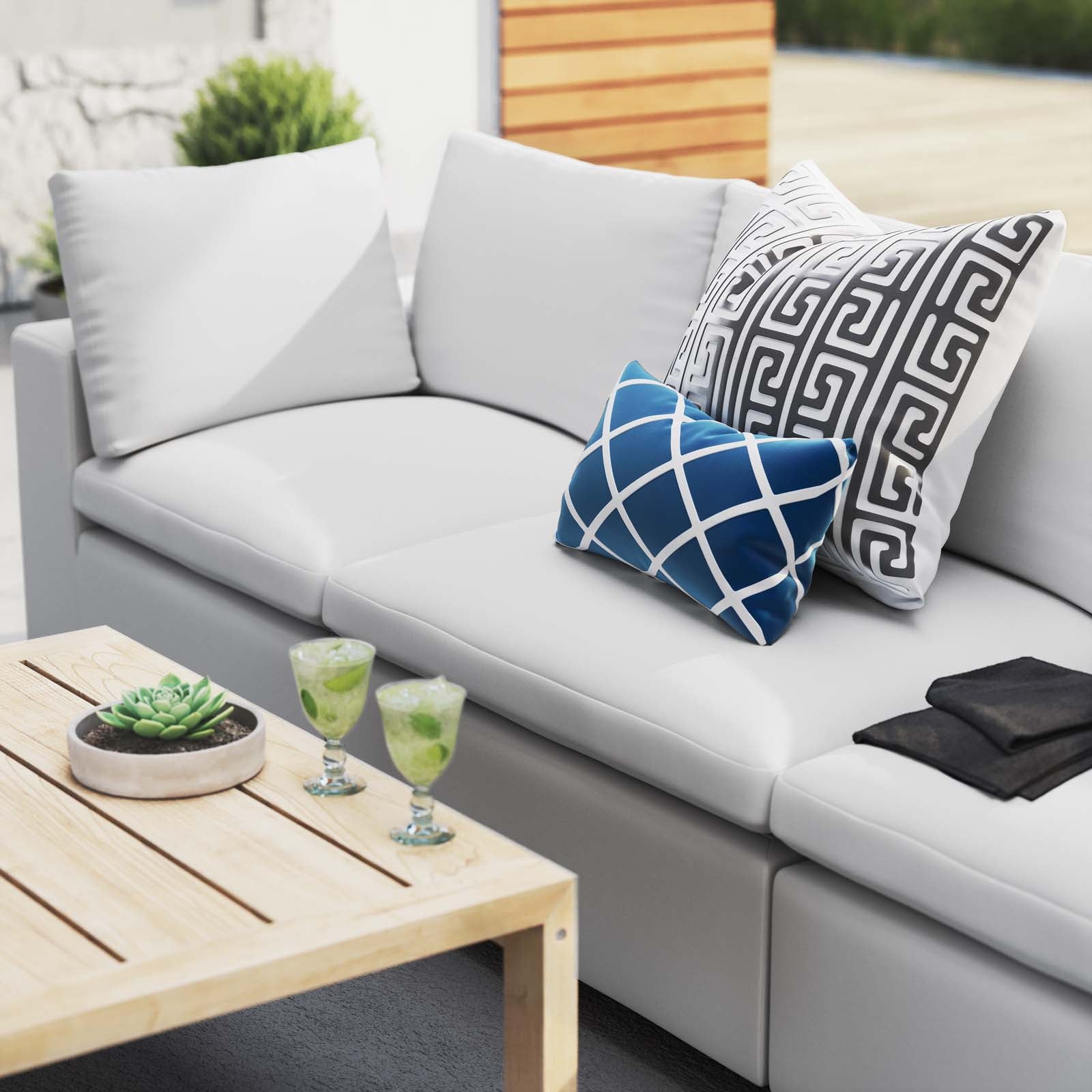 Commix  Sunbrella® Outdoor Patio Sofa - East Shore Modern Home Furnishings