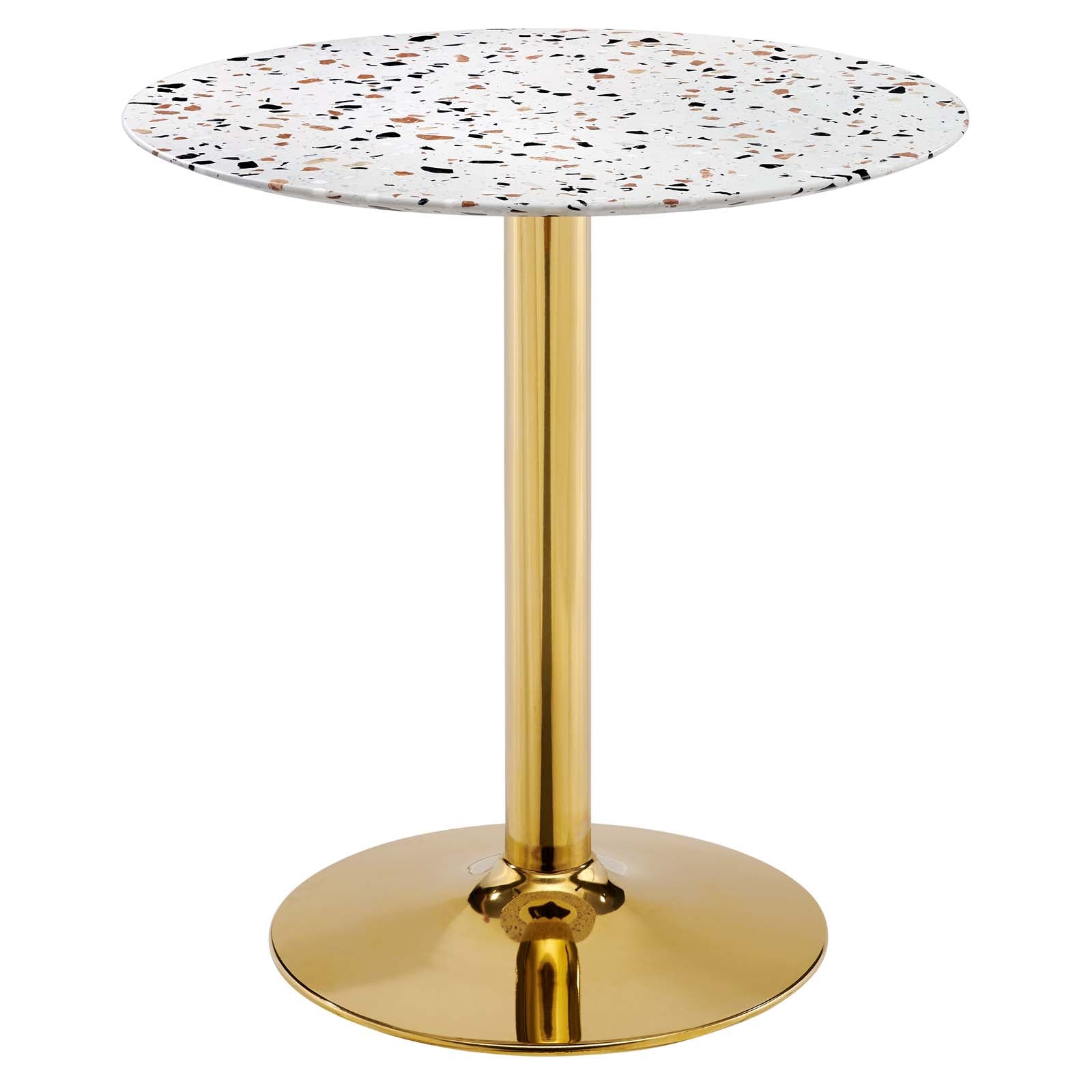 Verne 28" Round Terrazzo Dining Table - East Shore Modern Home Furnishings