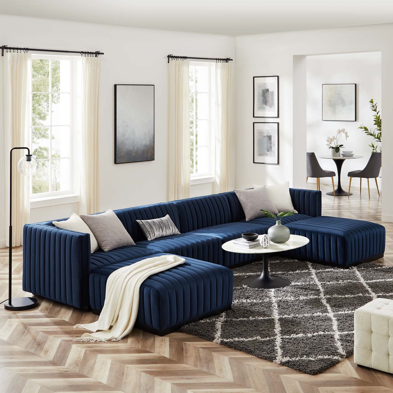 6 piece deals sectional couch