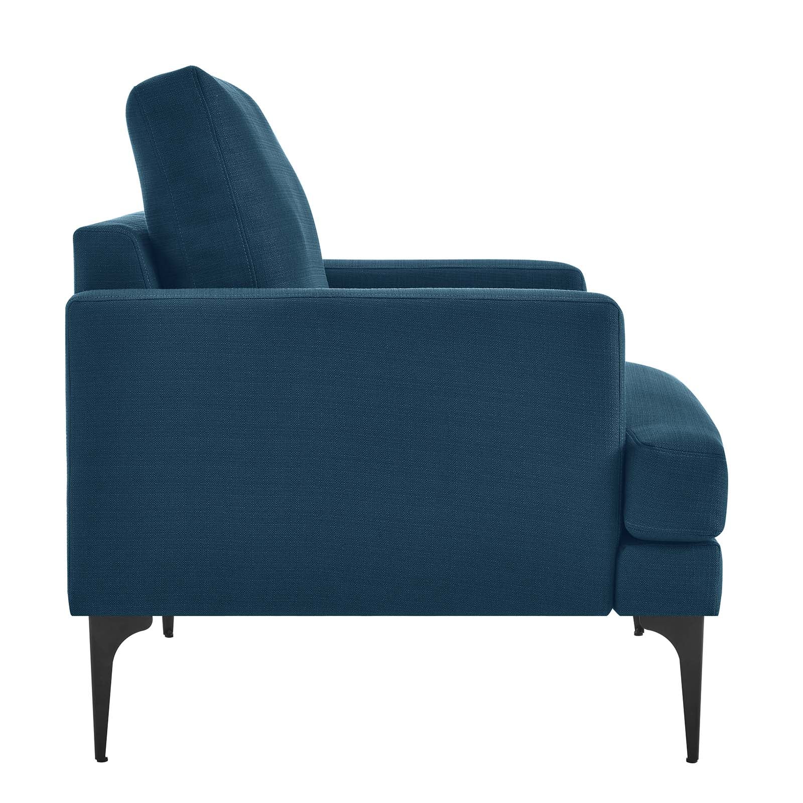 Evermore Upholstered Fabric Armchair - East Shore Modern Home Furnishings