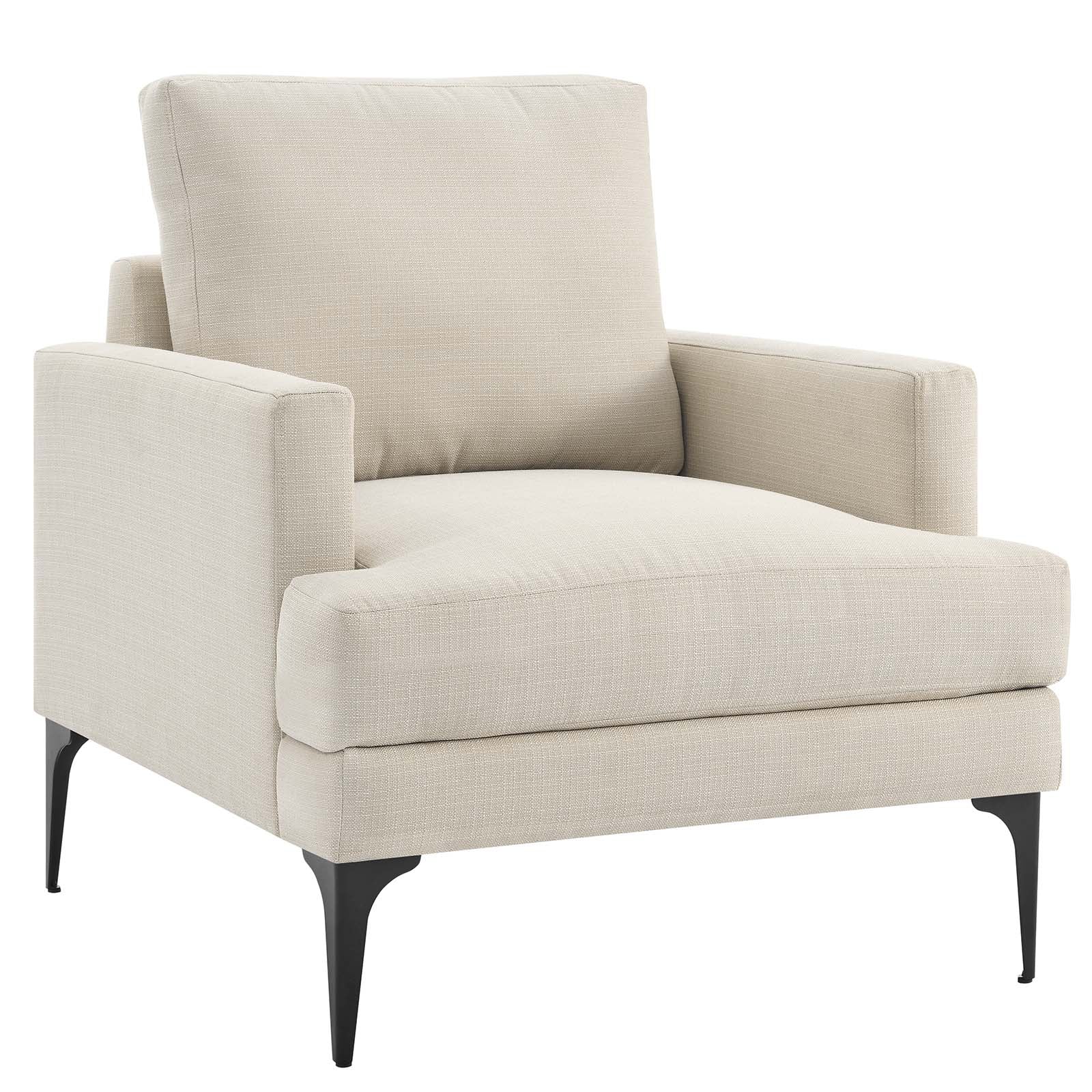 Evermore Upholstered Fabric Armchair - East Shore Modern Home Furnishings