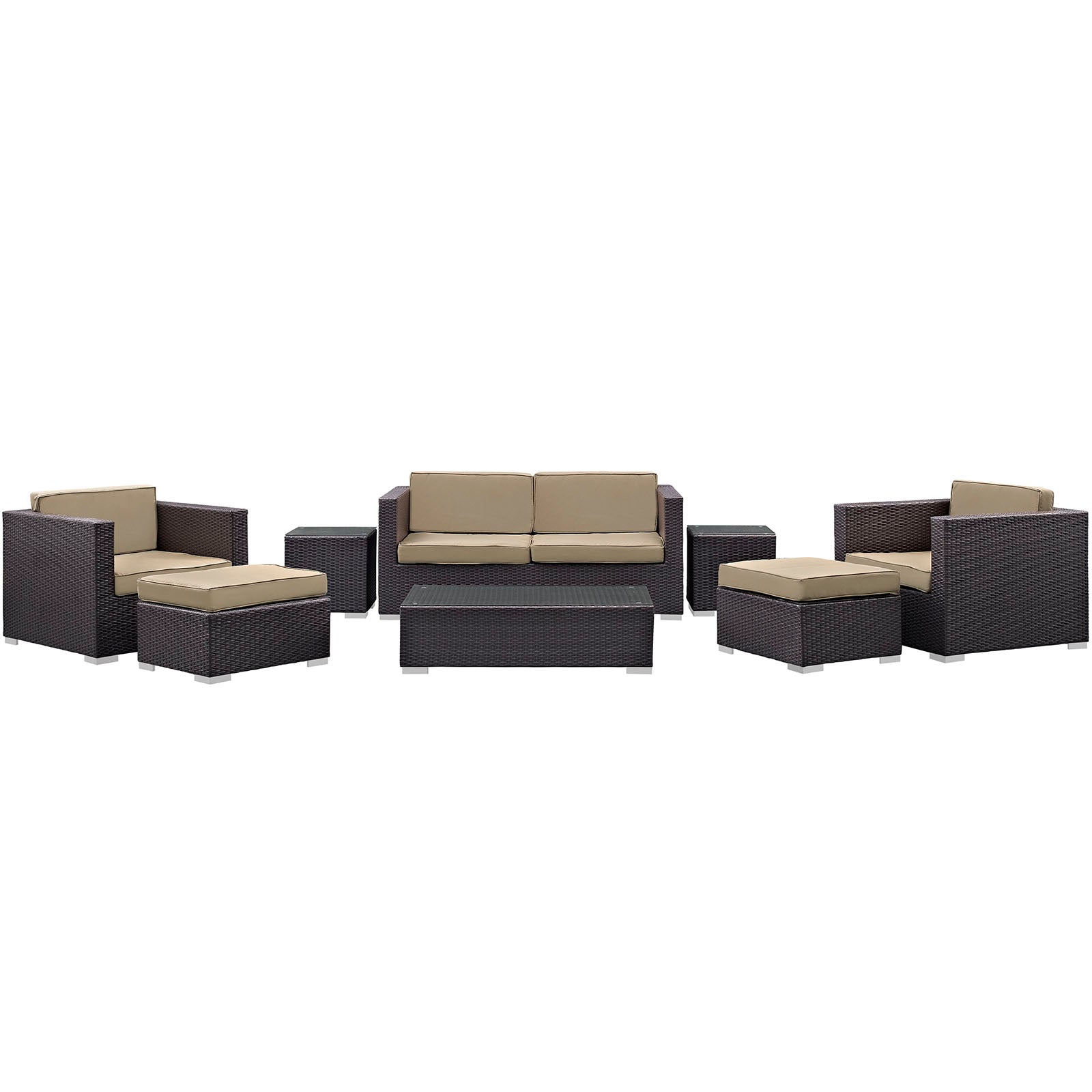 Venice 8 Piece Outdoor Patio Sofa Set - East Shore Modern Home Furnishings