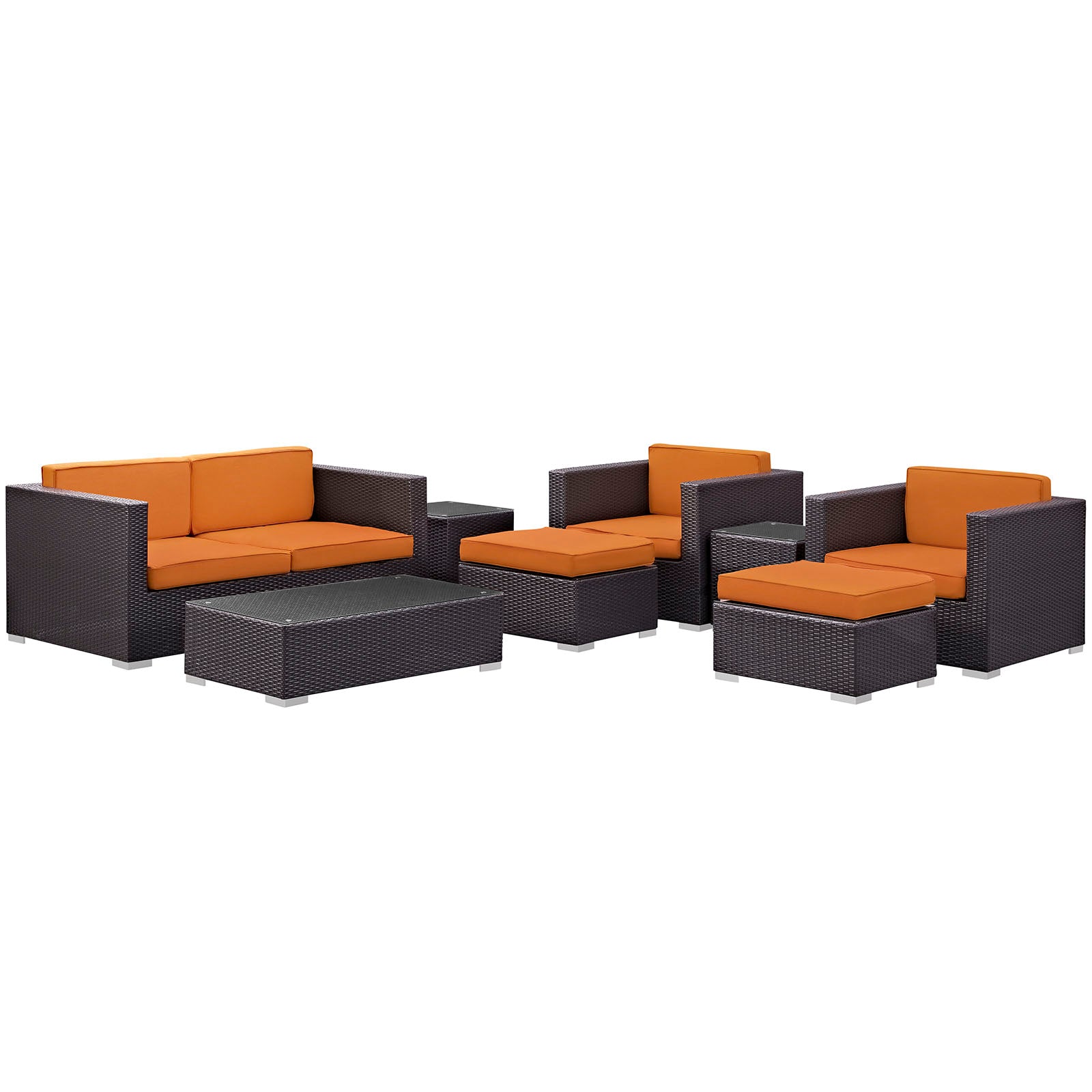 Venice 8 Piece Outdoor Patio Sofa Set - East Shore Modern Home Furnishings