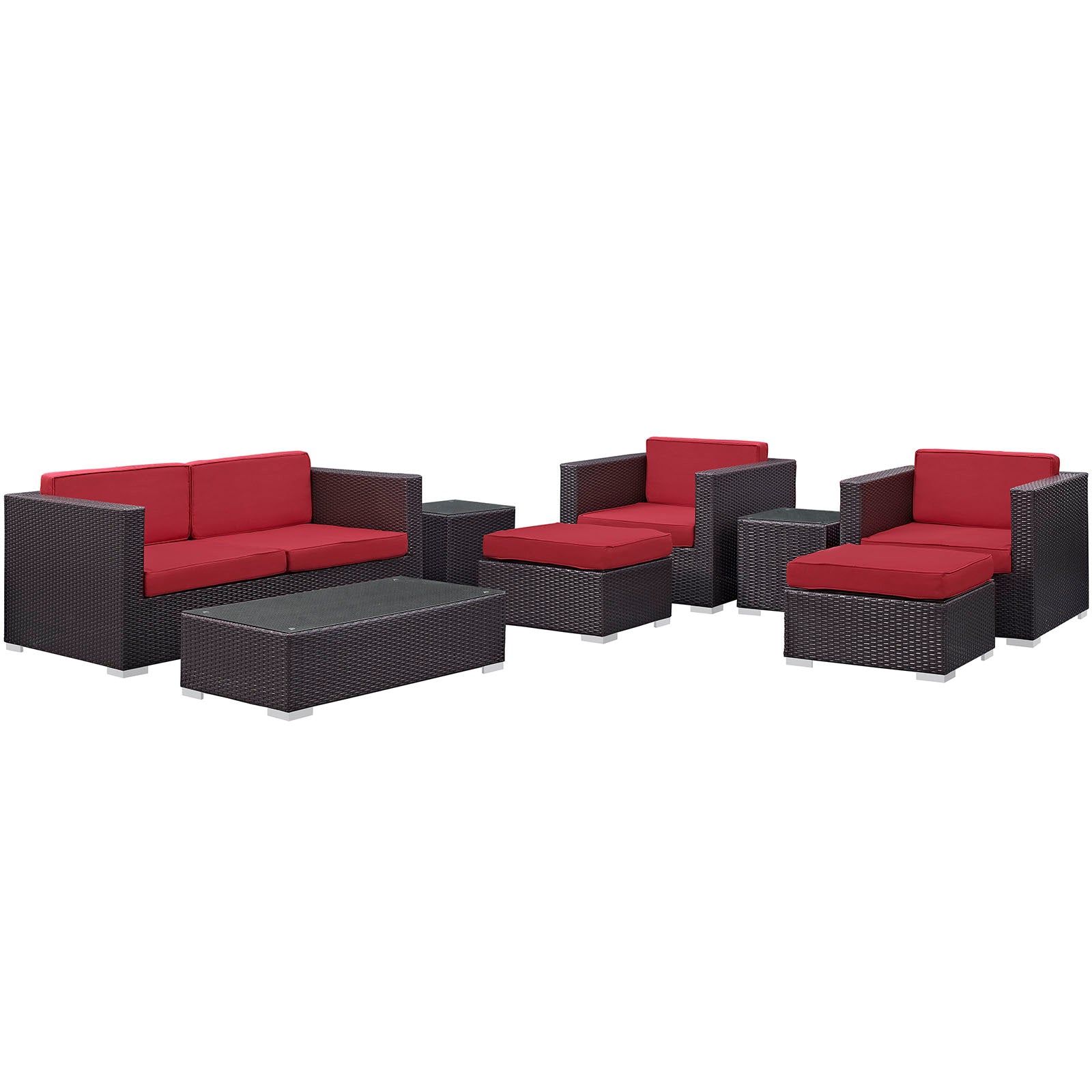 Venice 8 Piece Outdoor Patio Sofa Set - East Shore Modern Home Furnishings