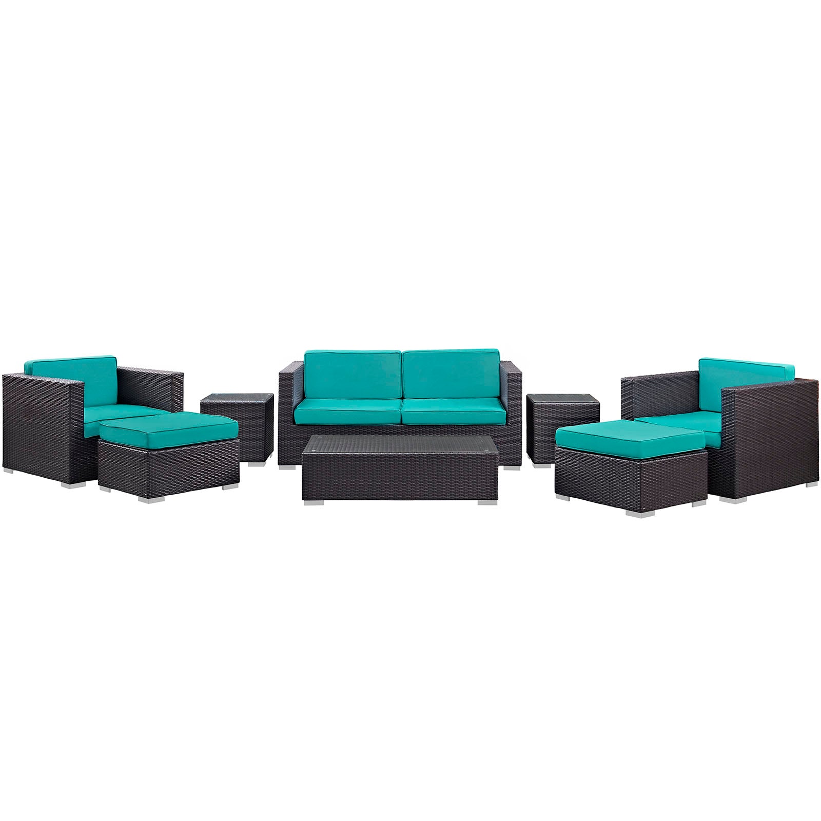 Venice 8 Piece Outdoor Patio Sofa Set - East Shore Modern Home Furnishings